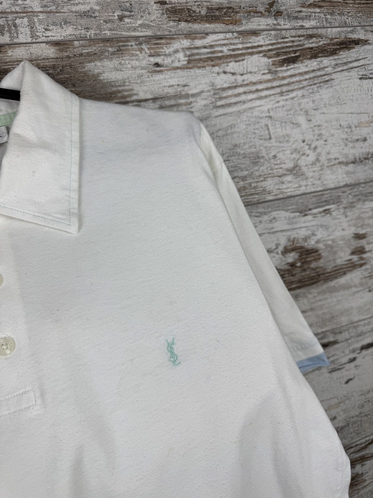 Yves Saint Laurent Mens Vintage Yves Saints Laurent polos ysl luxury rare tee Size US L / EU 52-54 / 3 - 6 Thumbnail