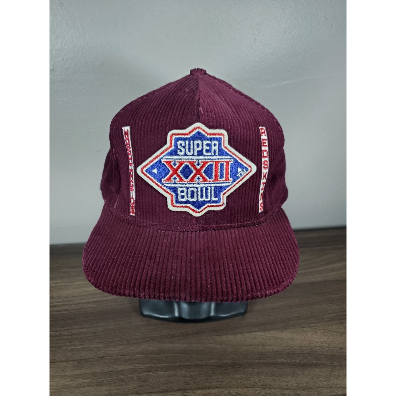NFL × Vintage Washington Redskins Hat Super Bowl Corduroy Snapback Cap AJD Size ONE SIZE - 3 Thumbnail
