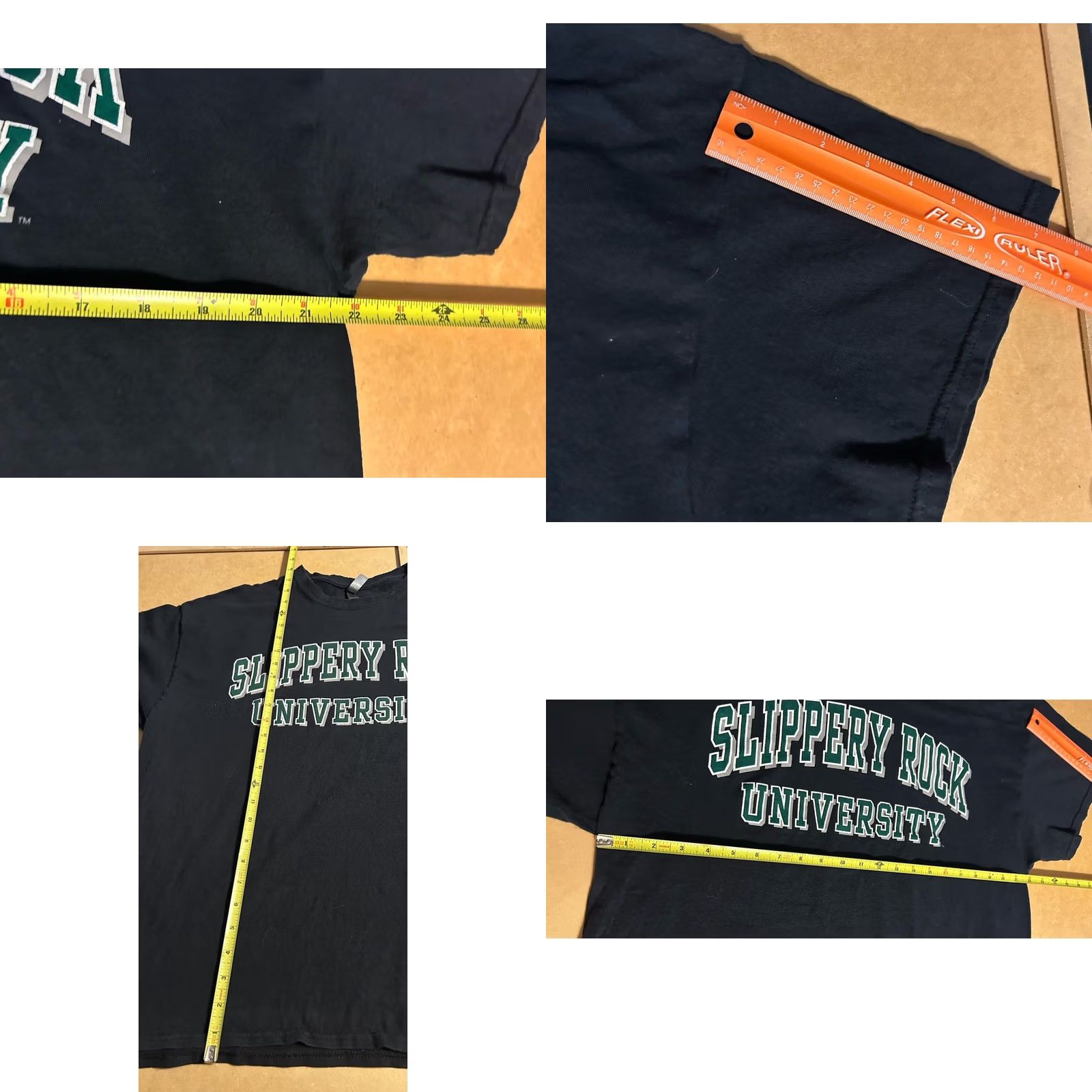 Sunray Sportswear Vintage Slippery Rock University Shirt Men XL Black Arch Spell Out Short Sleeve Rock Size US XL / EU 56 / 4 - 9 Thumbnail