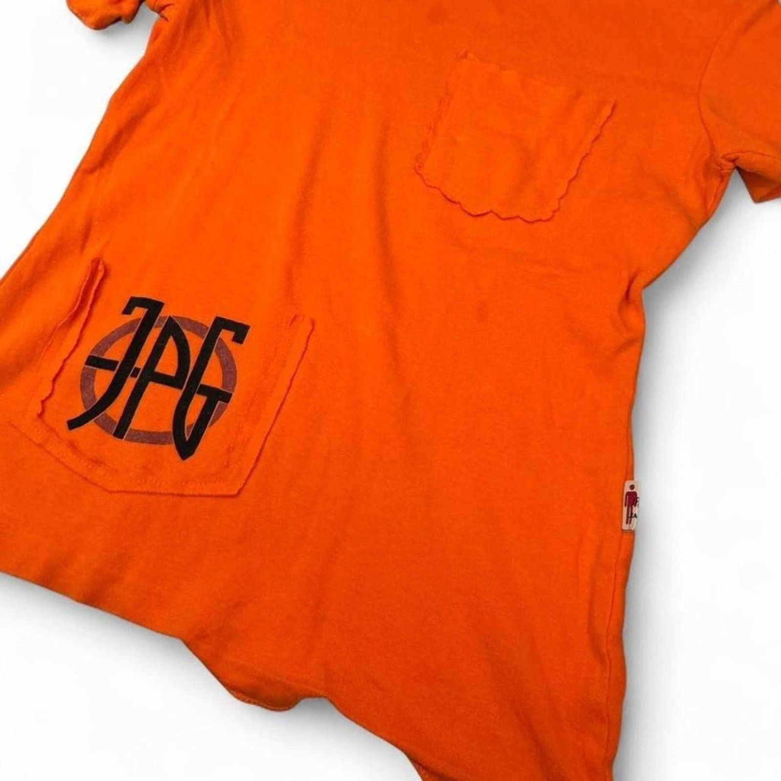 Jean Paul Gaultier Jean Paul Gaultier Pocket T shirt Orange Super Rare 90s Size S / US 4 / IT 40 - 2 Thumbnail