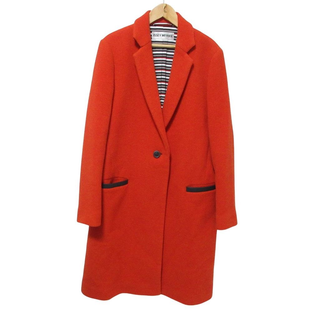 Issey Miyake Issey Miyake ISSEY MIYAKE Chester Coat Wool Angora Coat Others Outerwear IM33FA506 DUTY FREE for USA Size ONE SIZE - 1 Thumbnail