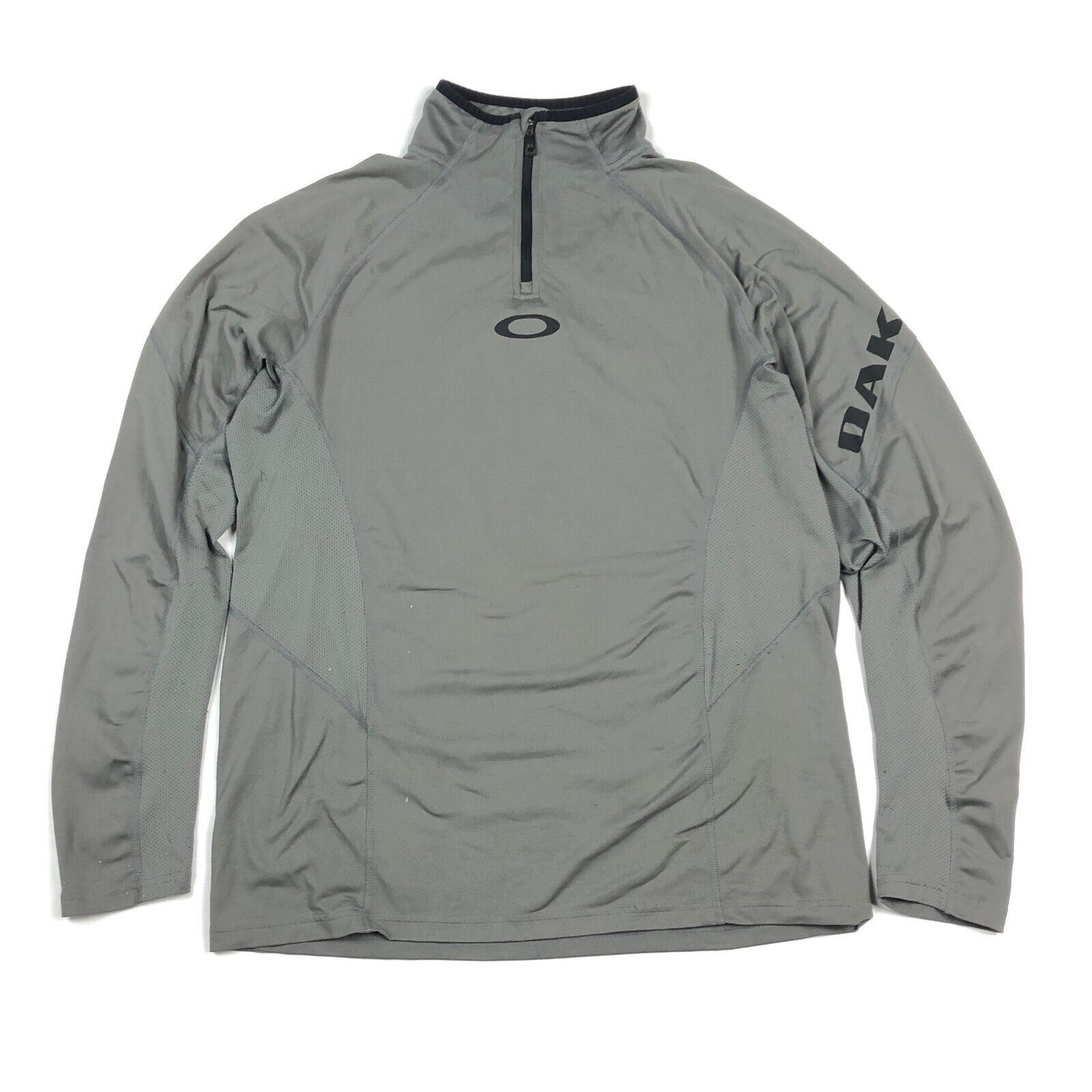 Oakley × Vintage Oakley 1/4 Zip Pullover Lightweight Work Out Running Small Size US S / EU 44-46 / 1 - 1 Thumbnail