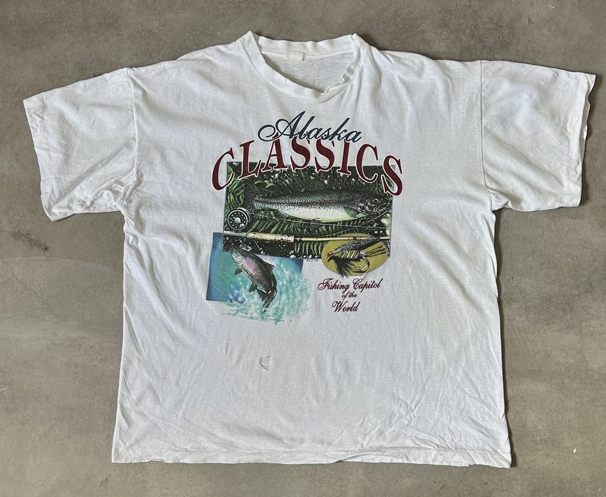 Other VINTAGE ALASKA CLASSIC 90S FISHING TEE Size US XL / EU 56 / 4 - 1 Thumbnail