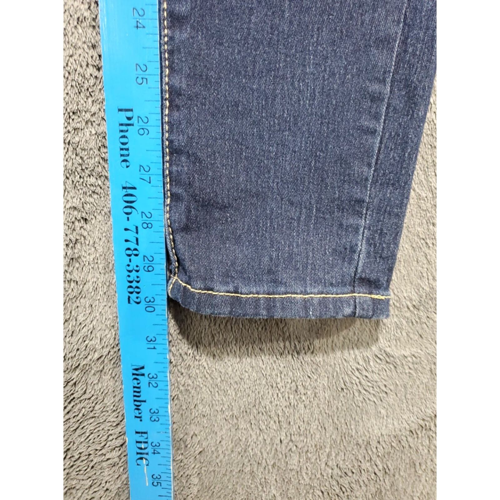 Etro L'Square Jeans Sz 11 Skinny Womens Personalized Patches Stretch Grunge Retro Size 32" / US 10 / IT 46 - 6 Thumbnail