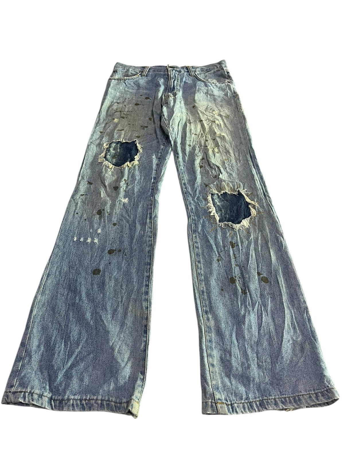 If Six Was Nine × In The Attic × Japanese Brand FINAL DROP💥 IN THE ATTIC PAINT SPLATTER DISTRESSED JEANS Size US 31 - 1 Thumbnail