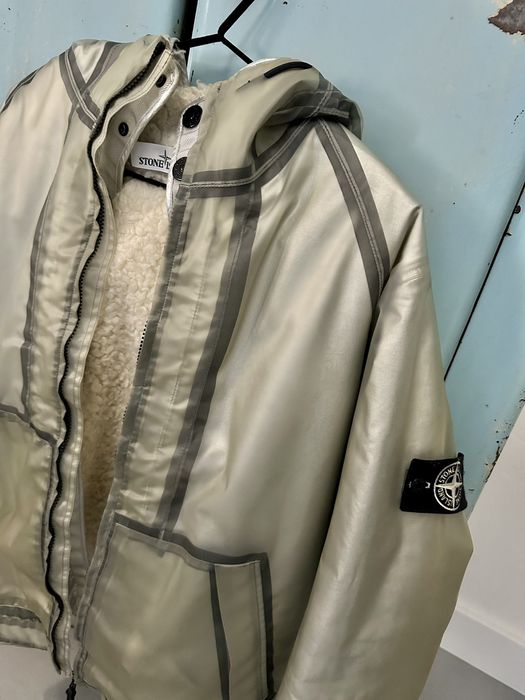 Stone island poly store cover composite jacket