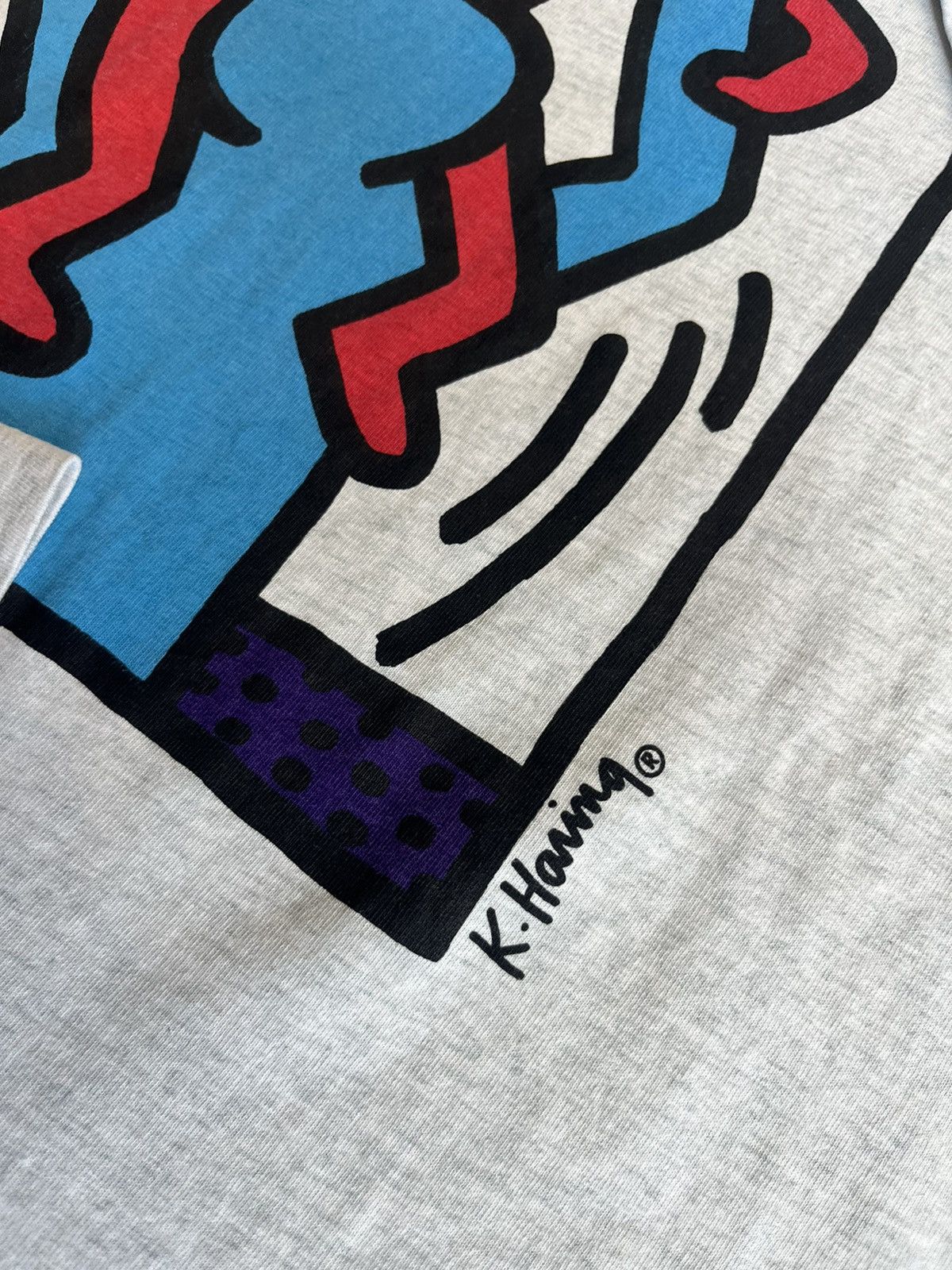 Arts & Science Vintage Keith Haring 80’s Pop Shop Art Tshirt Size US XL / EU 56 / 4 - 8 Thumbnail