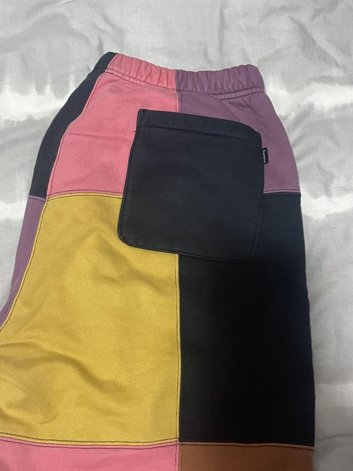 Supreme Supreme FW 17 patchwork Multicolour trackpants in black Size US 32 / EU 48 - 5 Thumbnail