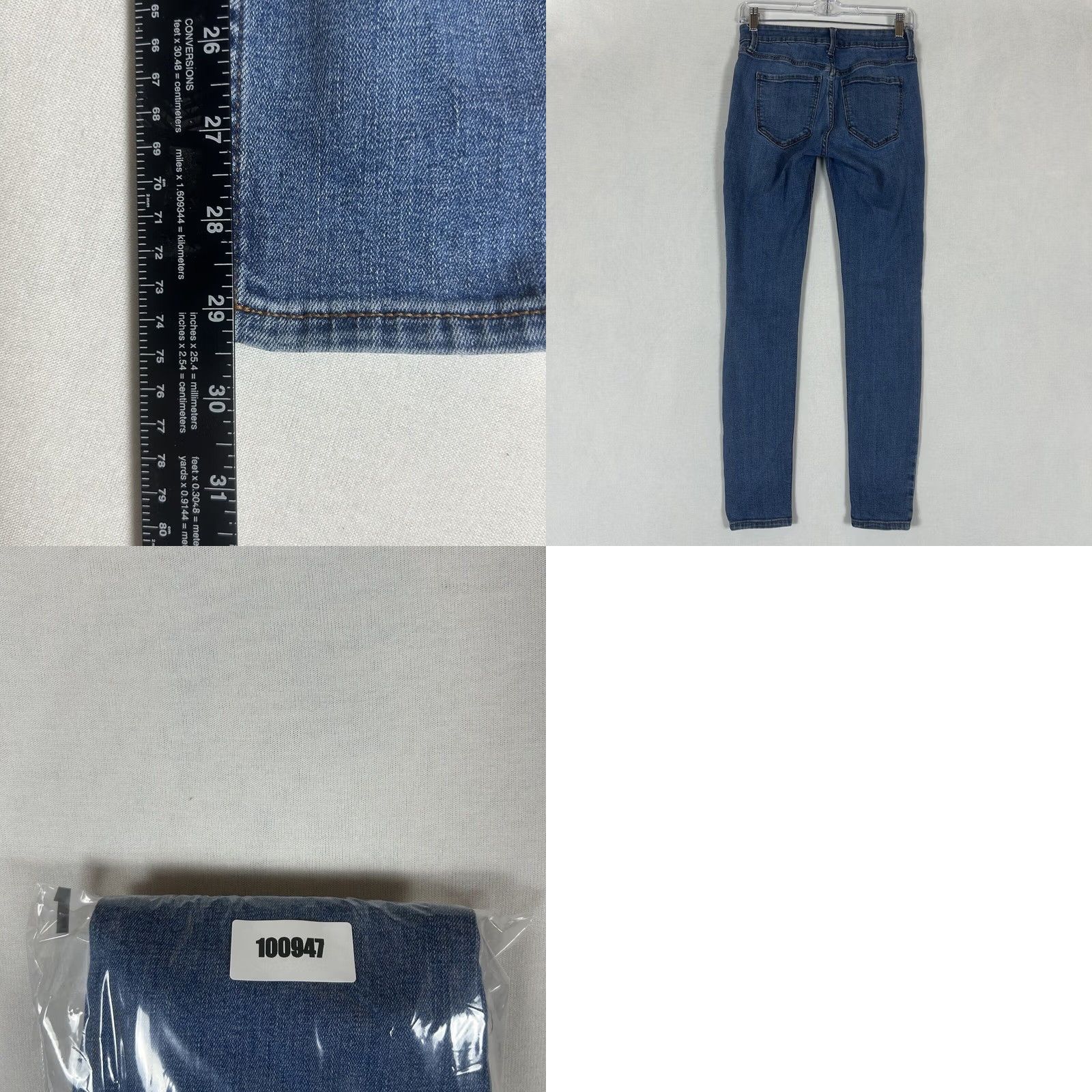 Old Navy Old Navy Rockstar Skinny Jeans Womens Size 2 Blue Denim Mid Rise Slim Fit Pockets Stretch Size 26" / US 2 / IT 38 - 8 Thumbnail