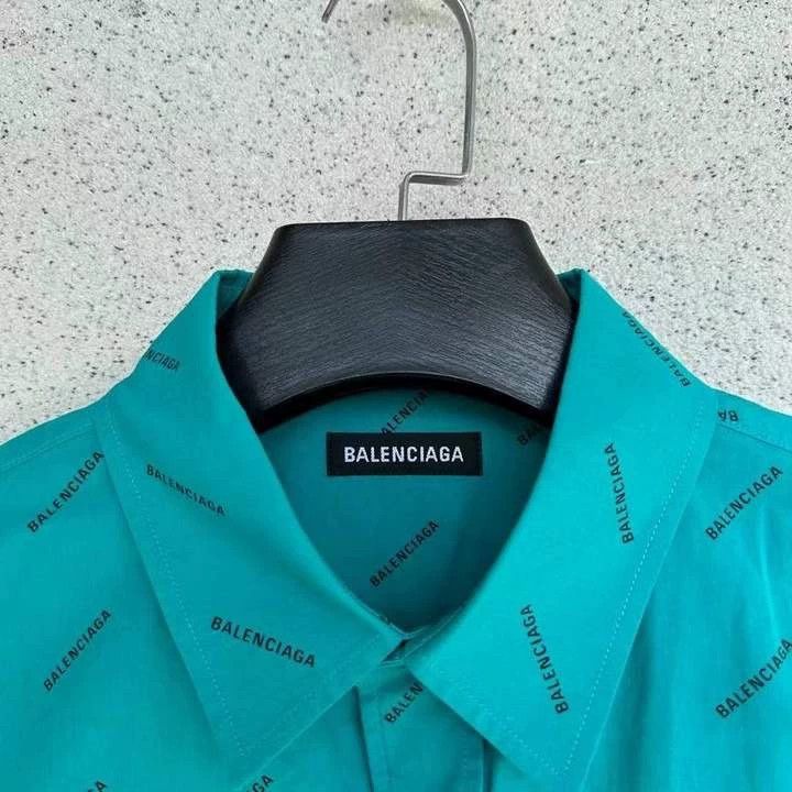 Balenciaga Balenciaga size 39 Lake green shirt with logo Size US XS / EU 42 / 0 - 2 Thumbnail