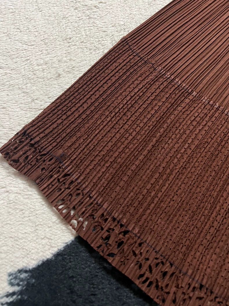 Issey Miyake Issey Miyake size:m Brown cut-out skirt Size 42" / US 20 - 3 Thumbnail