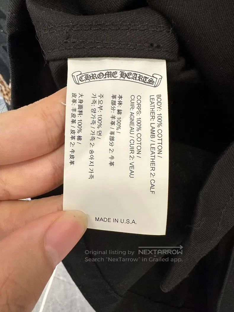 Chrome Hearts CHROME HEARTS Size L Panther cross leather black Workdog sh Size US L / EU 52-54 / 3 - 5 Thumbnail