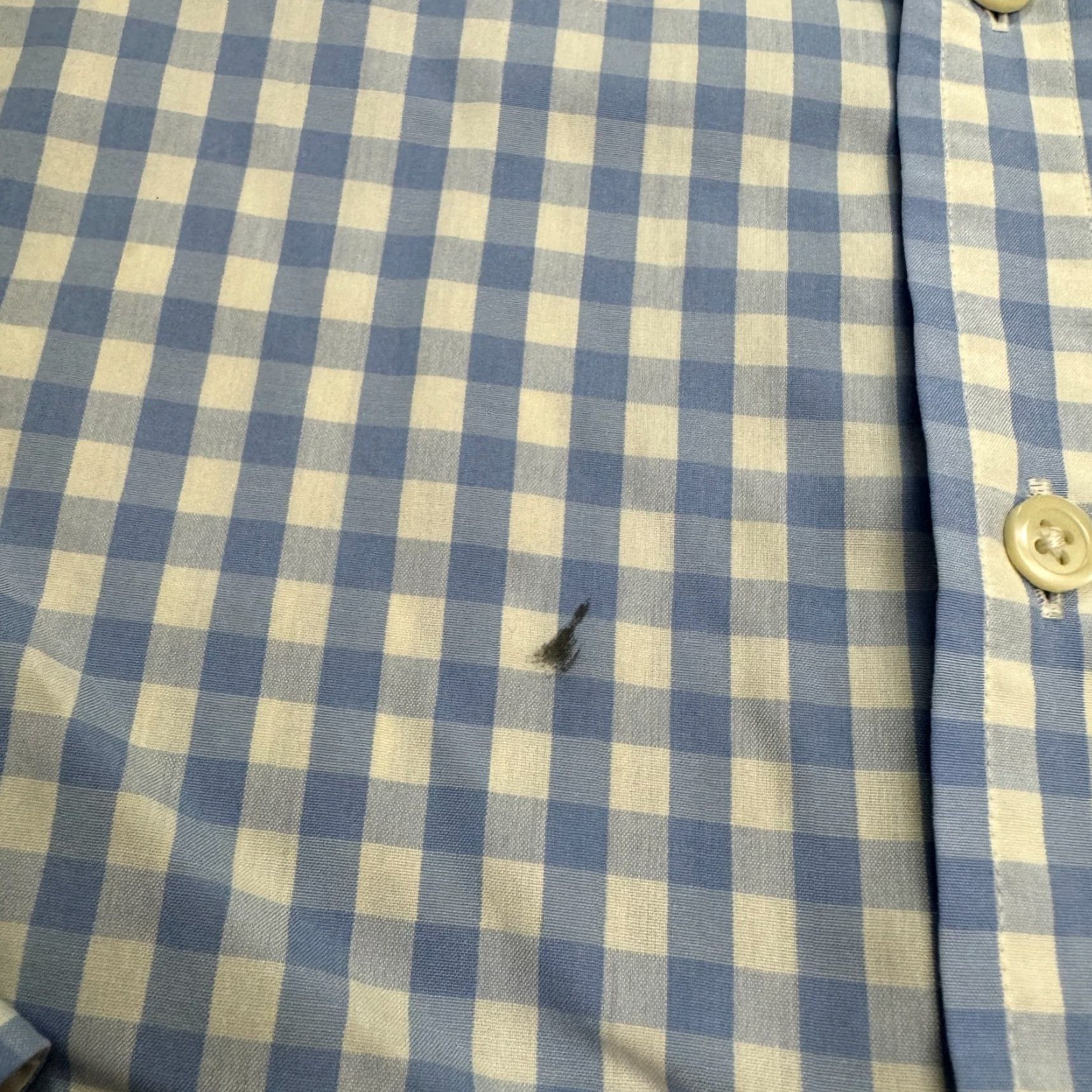 Charles Tyrwhitt Charles Tyrwhitt Dress Shirt Men Adult Medium Blue Check Cotton Button-Down Regular Slim Mens Size 40R - 5 Thumbnail