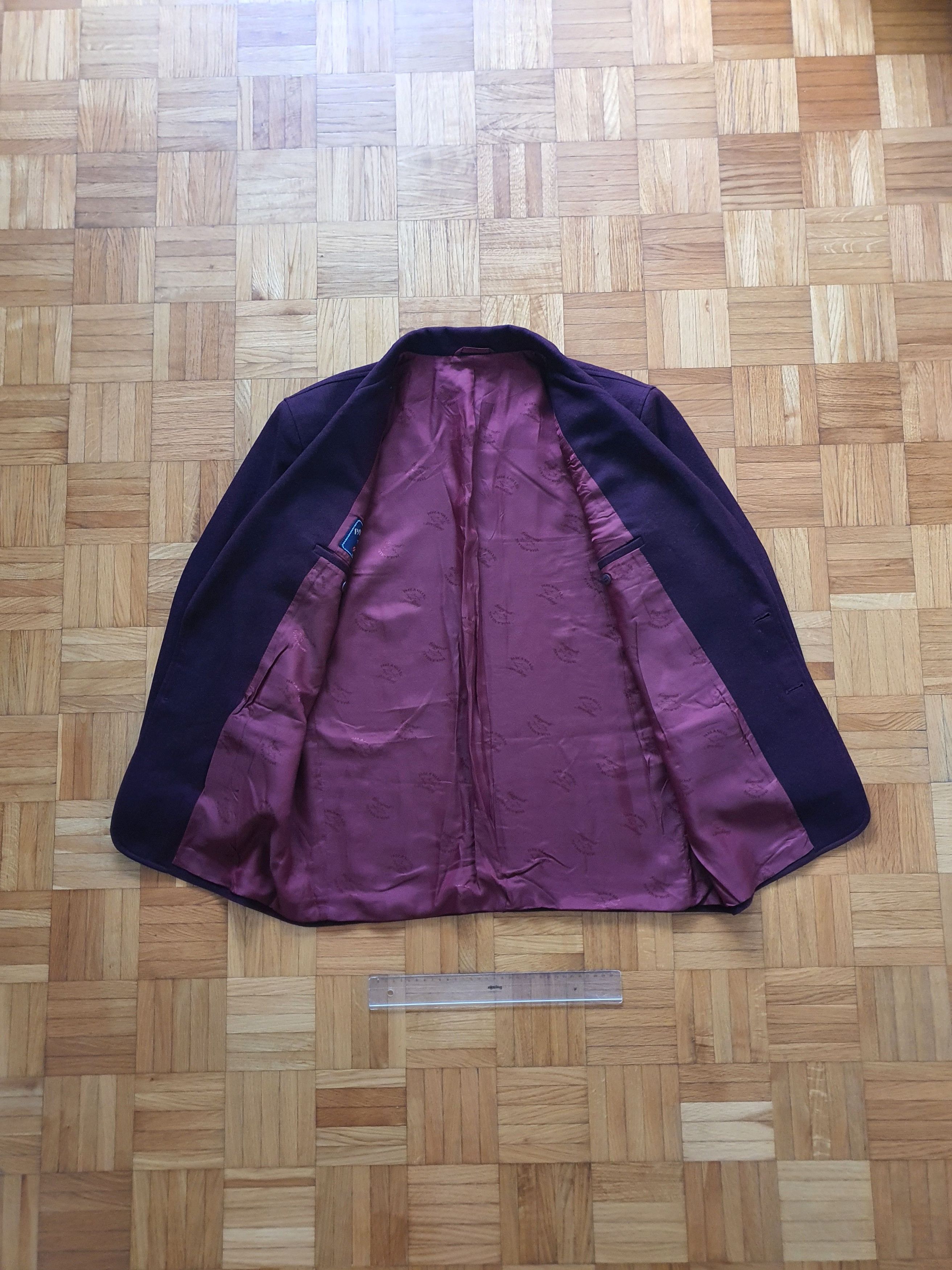 Paul & Shark Vintage Burgundy Maroon Blazer Sports Coat Suit Jacket Size 48S - 4 Thumbnail