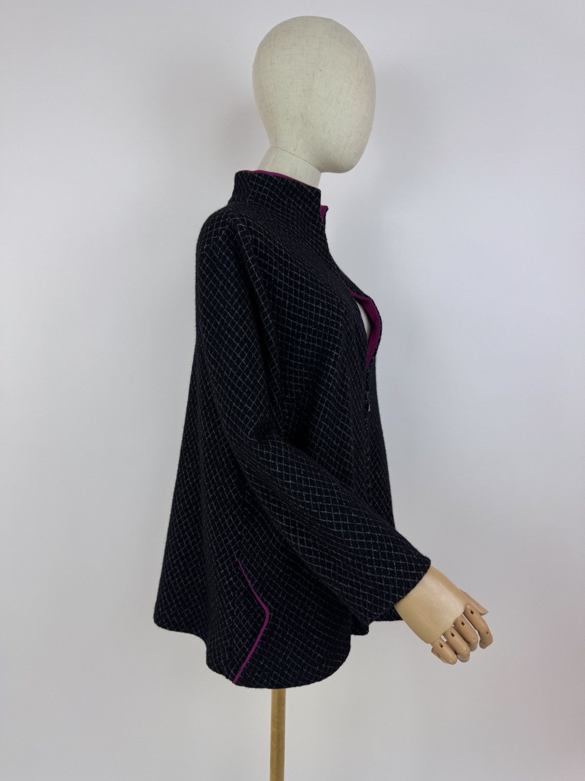 Annikki Karvinen × Designer × Handmade ANNIKKI KARVINEN Wool Zipper Cardigan Blazer Jacket Handmade Size L / US 10 / IT 46 - 3 Thumbnail
