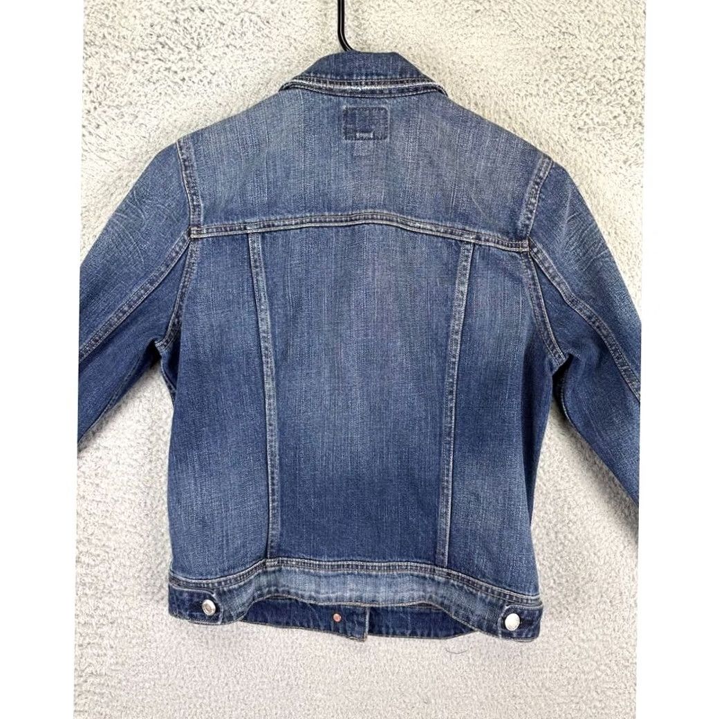 American Eagle Outfitters American Eagle Jacket Womens Petite Small Blue Denim Jean Coat Cotton Outdoor Size 28" / US 6 / IT 42 - 3 Thumbnail