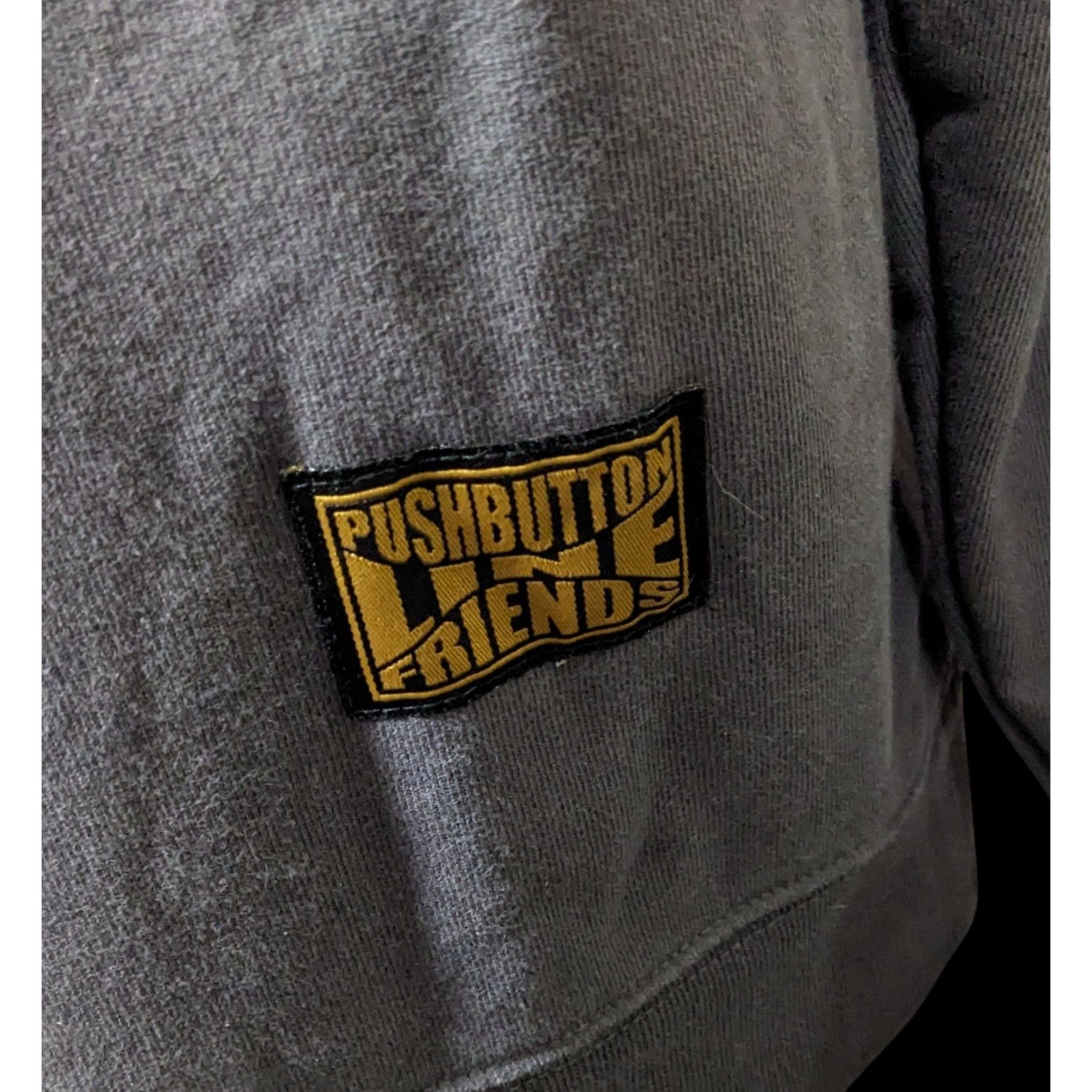 Other Pushbutton Line Friends Grey Love Sweatshirt Size Small Size US S / EU 44-46 / 1 - 6 Thumbnail