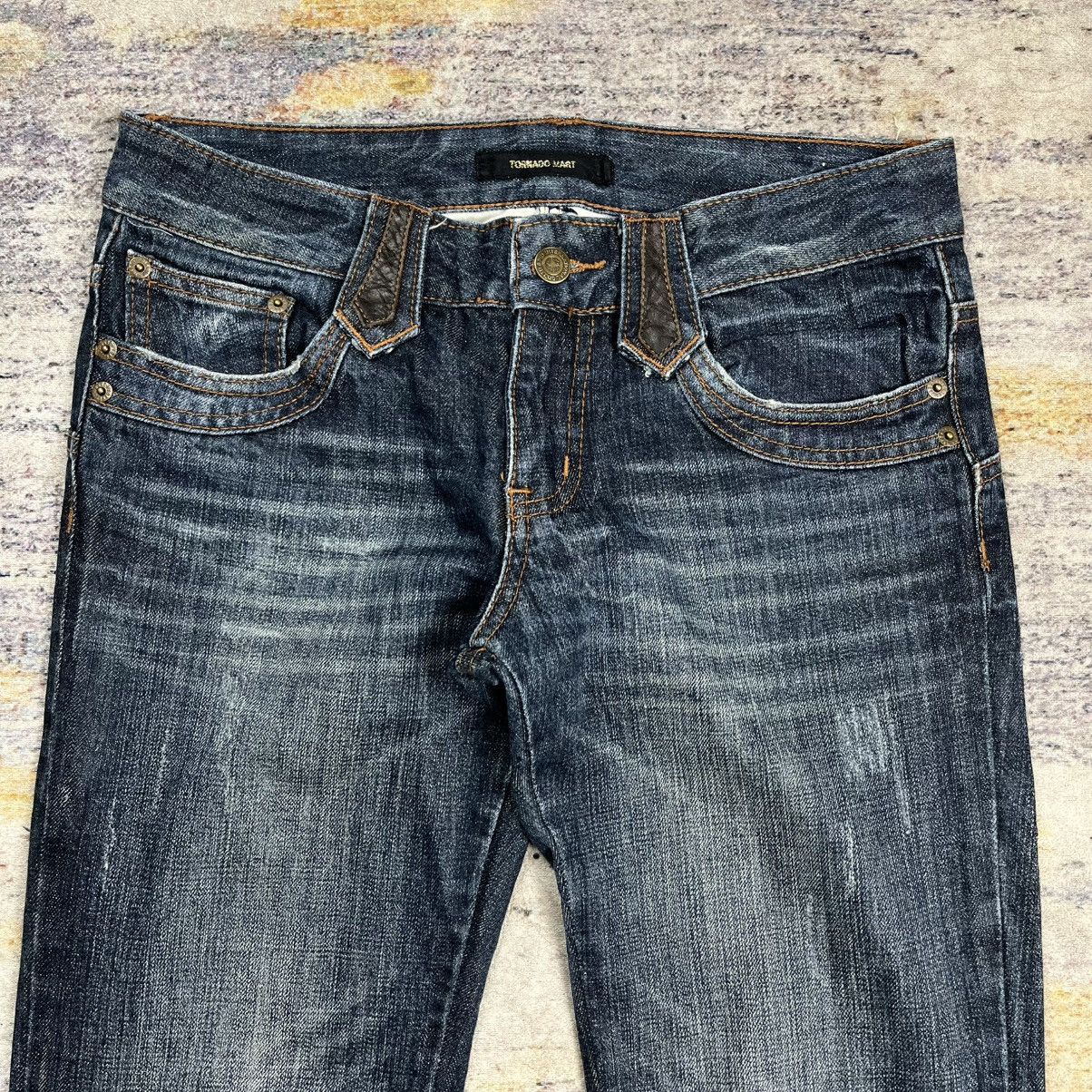 Tornado Mart Tornado Mart western leather accented lace up flared jeans Size US 30 / EU 46 - 7 Thumbnail