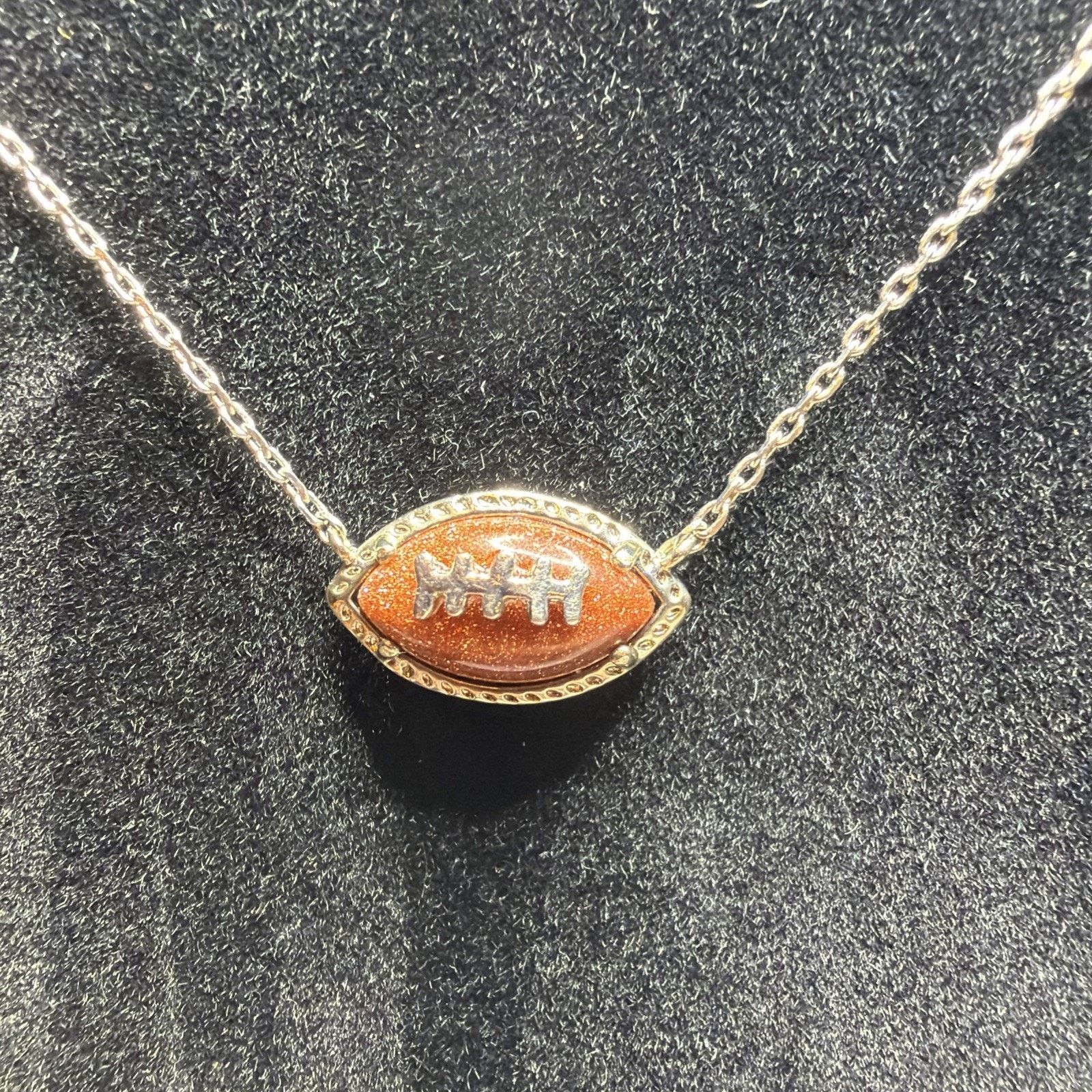 Kendra Scott Kendra Scott Football Set Silver Plated Necklace Earrings Size ONE SIZE - 5 Thumbnail