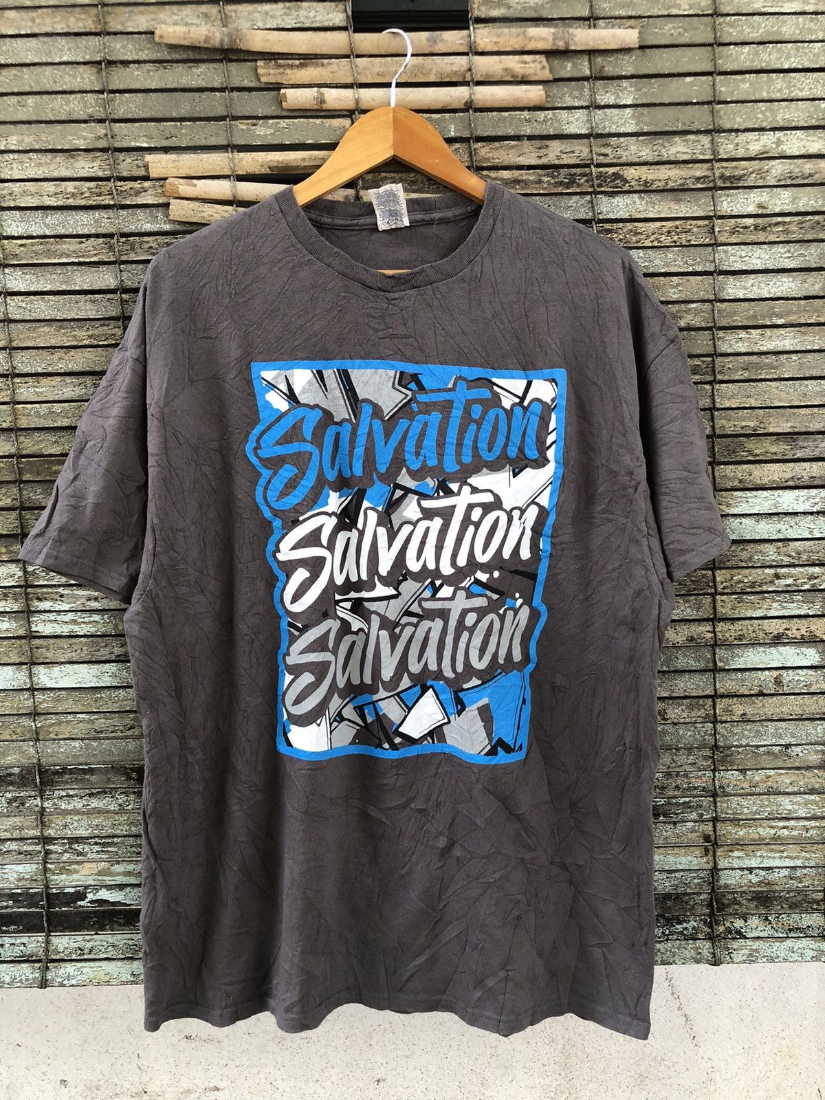Japanese Brand × Vintage Vintage Y2K Salvation Military Wording Tshirt Size US XXL / EU 58 / 5 - 1 Thumbnail