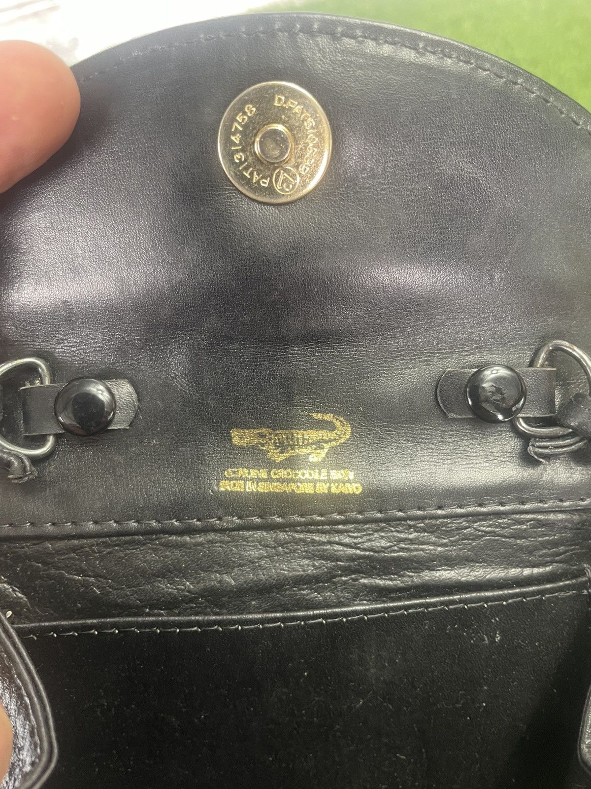 Leather Authentic Vintage CROCODILES leather shoulder Bag Size ONE SIZE - 13 Thumbnail