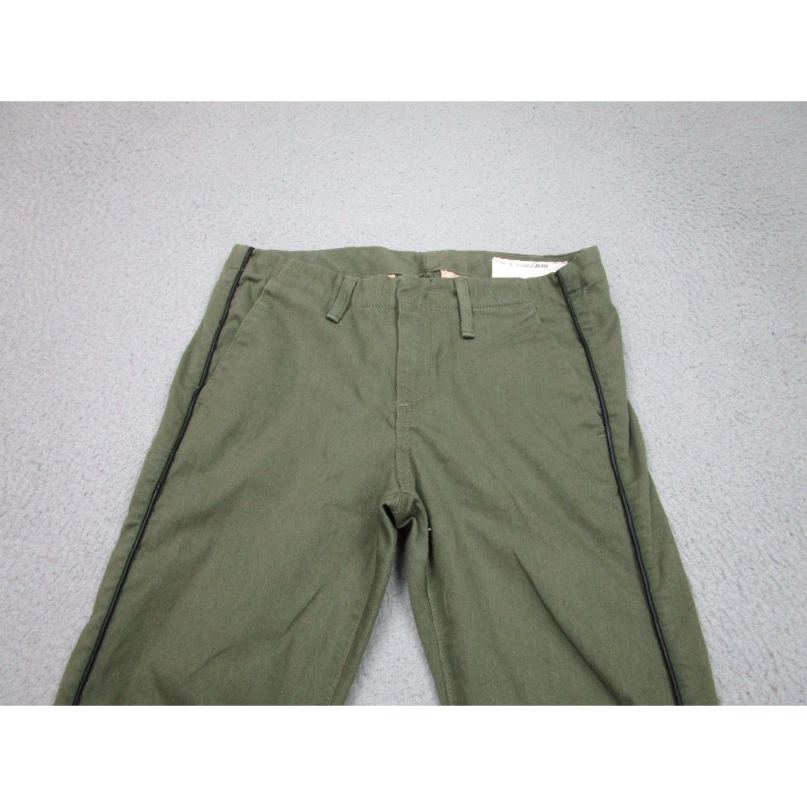 Rag & Bone Rag & Bone Pants Womens 25 Green Army Military Chino Skinny Mid-rise Military Theme Womens 25 Waist 28in Cotton Twill Regular Inseam 28in Size 42" / US 20 - 2 Thumbnail