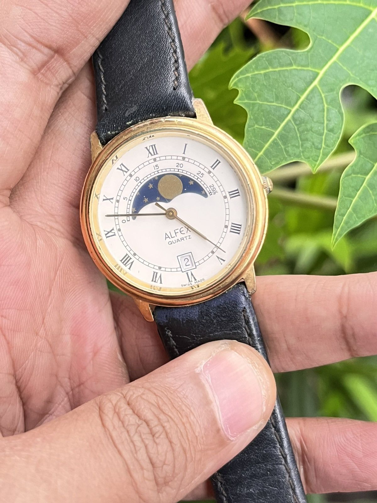 Vintage vintage watch alfex moonphase Size ONE SIZE - 16 Thumbnail