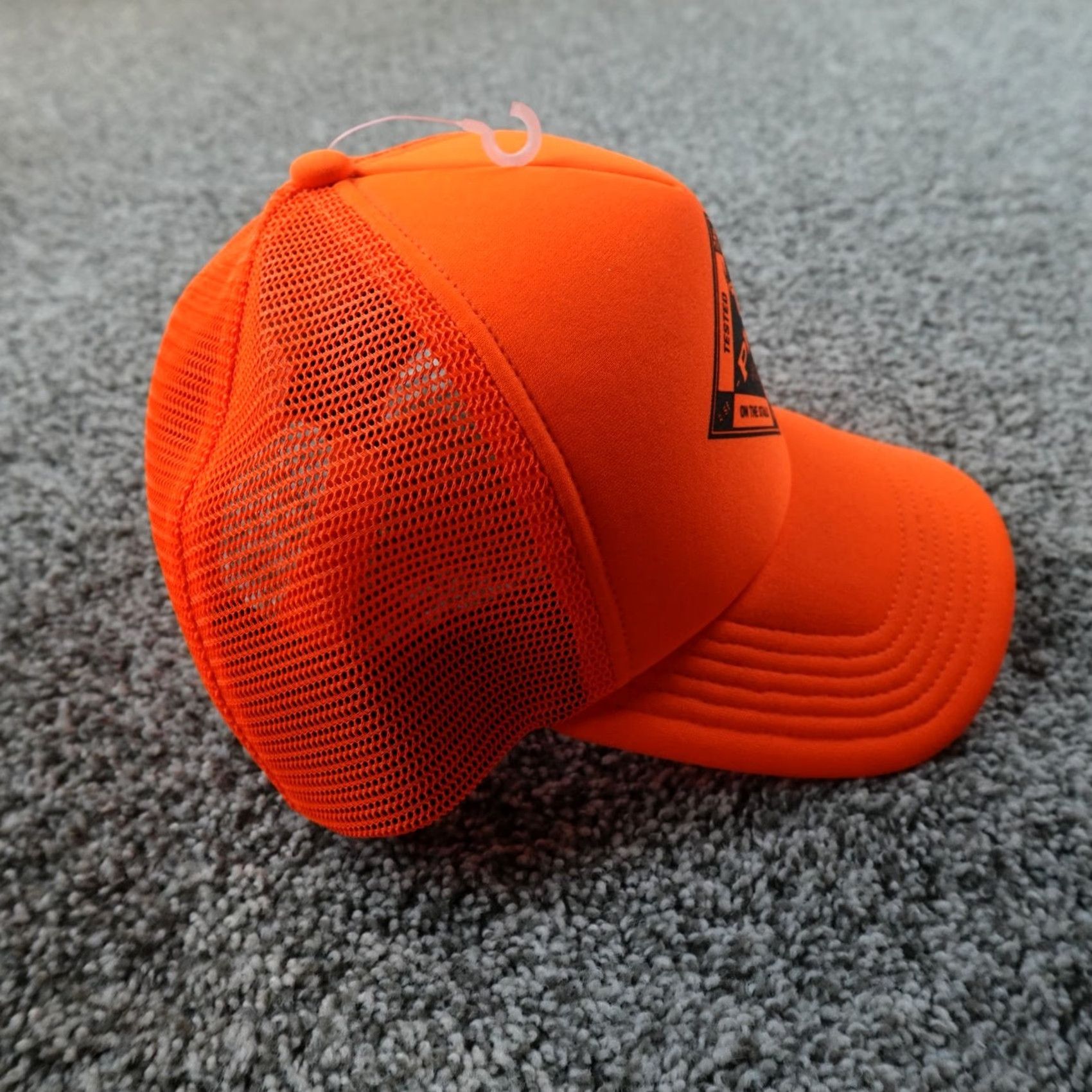 Vintage Columbia Hat Cap Mens One Size Blaze Orange Adjustable Snap Back Outdoor Hunting PHG Geometric Pattern Size 44L - 6 Thumbnail