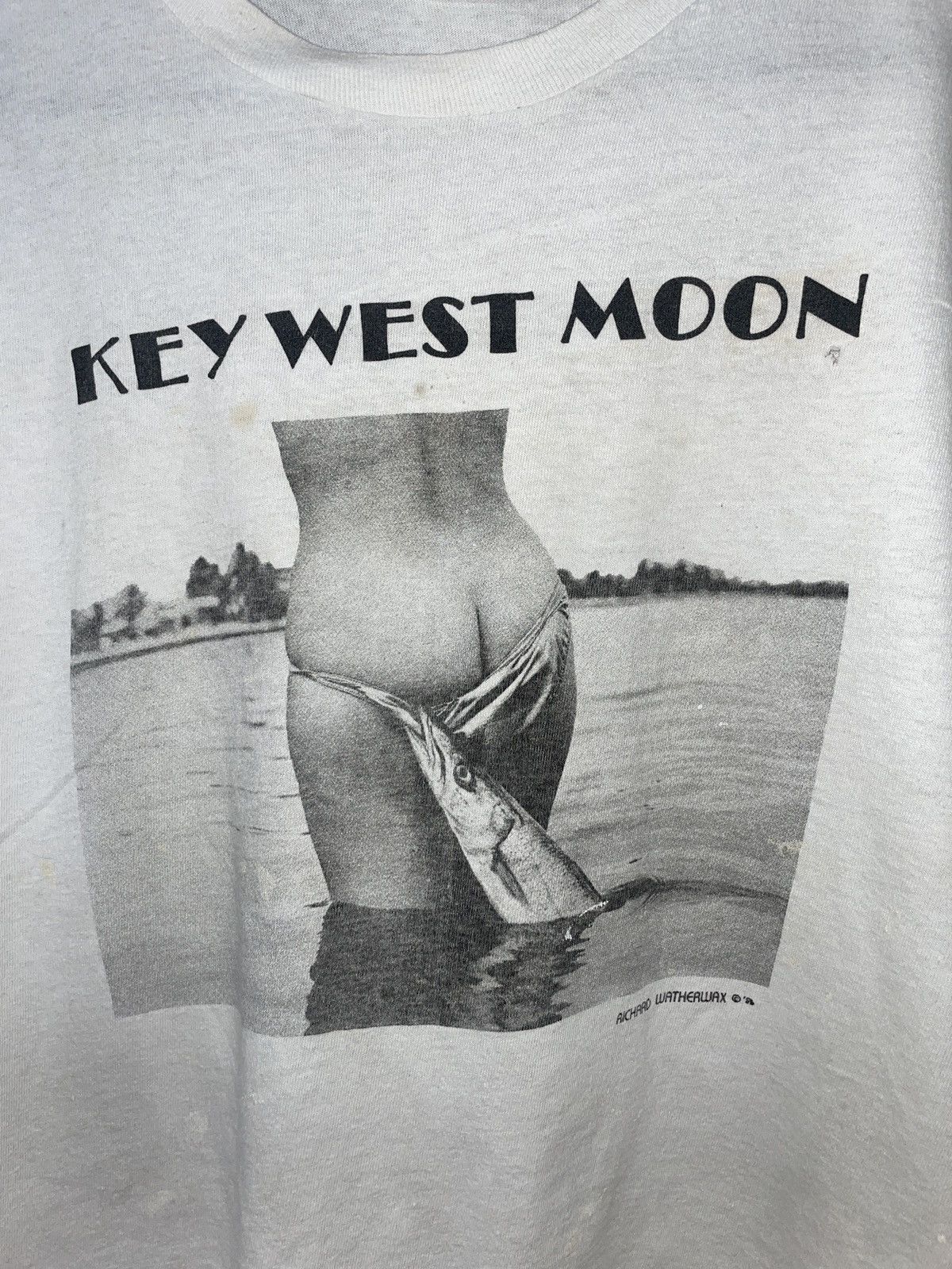 Vintage 1986 KEY WEST MOON GRAPHIC SHIRT Size US XL / EU 56 / 4 - 6 Thumbnail