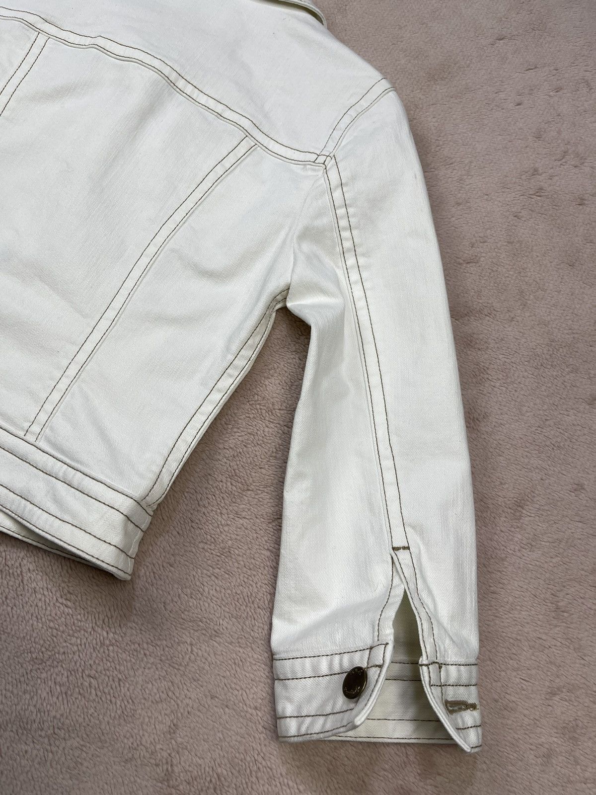 agnes b. SAMPLE DESIGN Agnes B White Denim Jackets Size XXS / US 00 / IT 34 - 7 Thumbnail