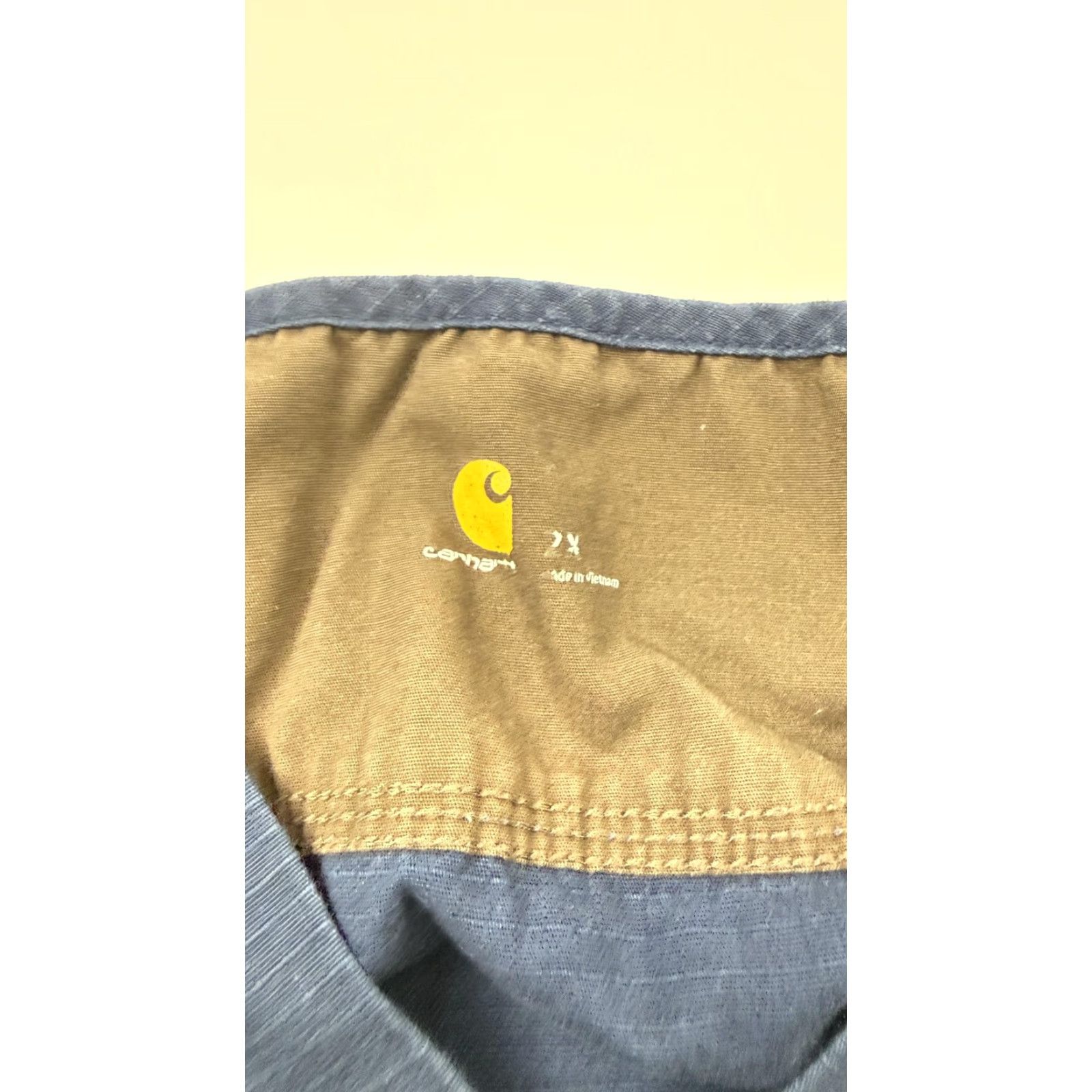 Carhartt Carhartt Scrub Shirt Mens 2XL Navy Blue Ripstop V Neck Medical Workwear Pocket Size US XXL / EU 58 / 5 - 5 Thumbnail