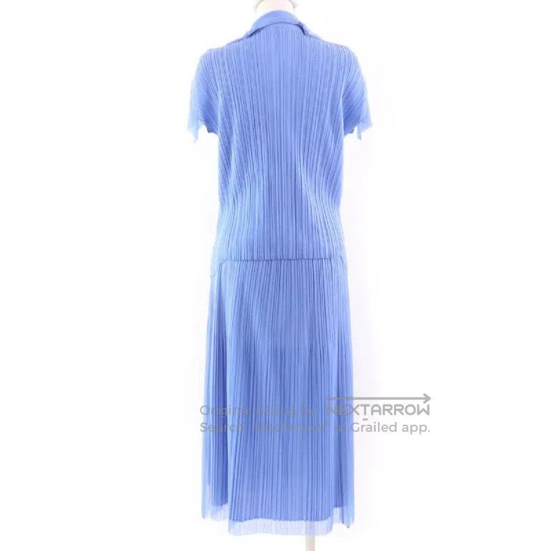 Issey Miyake Issey Miyake Blue Short Sleeve Size M / US 6-8 / IT 42-44 - 3 Thumbnail
