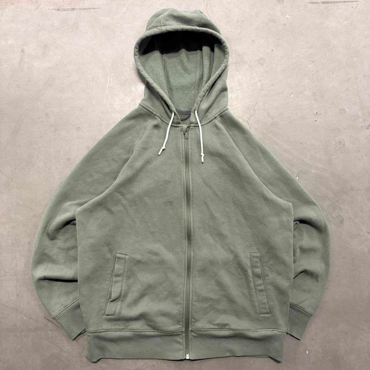 Vintage Crazy Vintage Y2K/2000s Blank Green Teal Sportswear Zipup Hoodie! Size US L / EU 52-54 / 3 - 1 Thumbnail