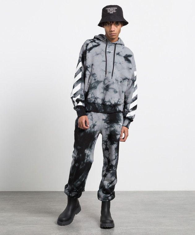 Off-White o1y0225 Logo Jogger & Sweatpant in Black/Grey Size US 34 / EU 50 - 5 Thumbnail