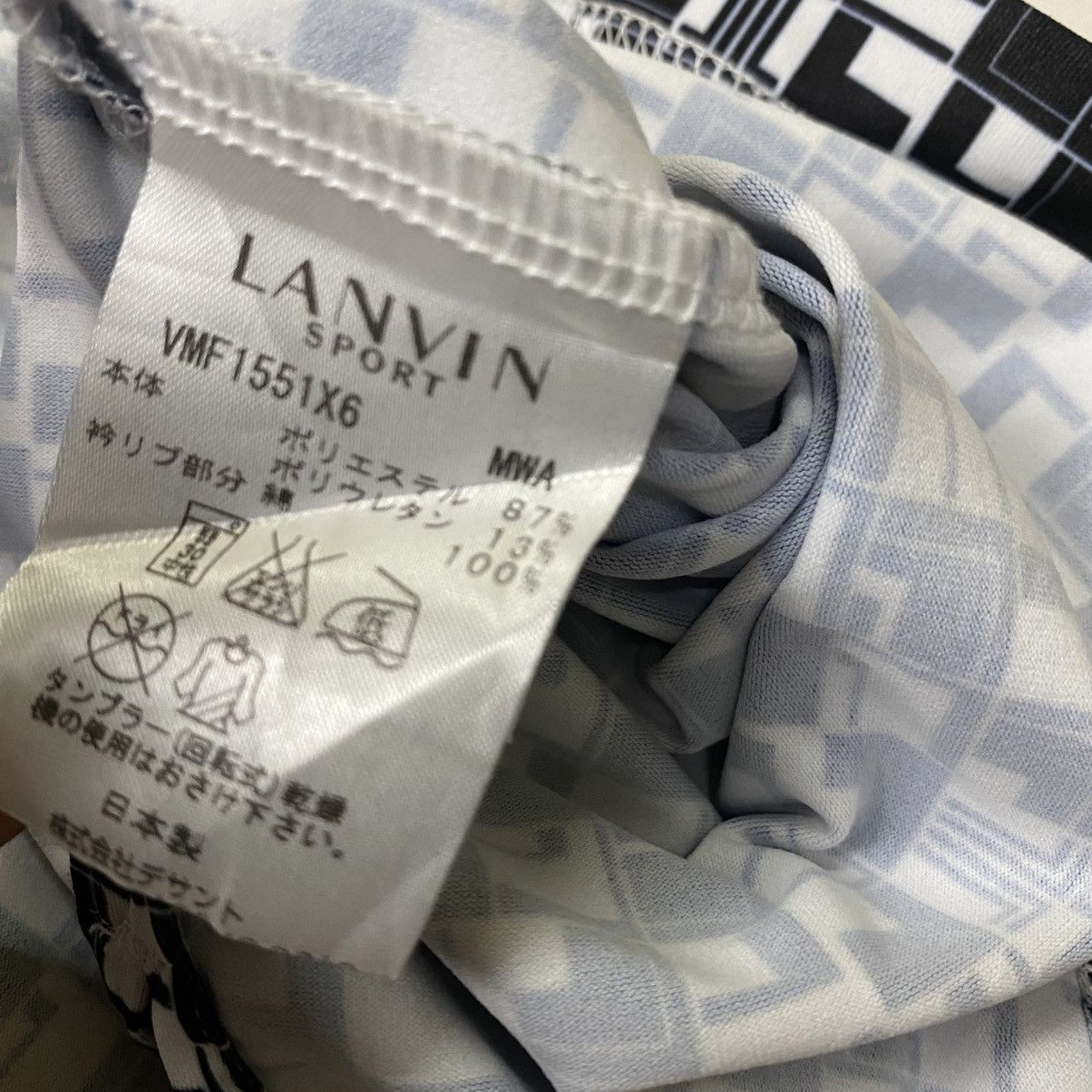 Lanvin Vintage Lanvin Sport monogram half zipper shirt Size US M / EU 48-50 / 2 - 13 Thumbnail
