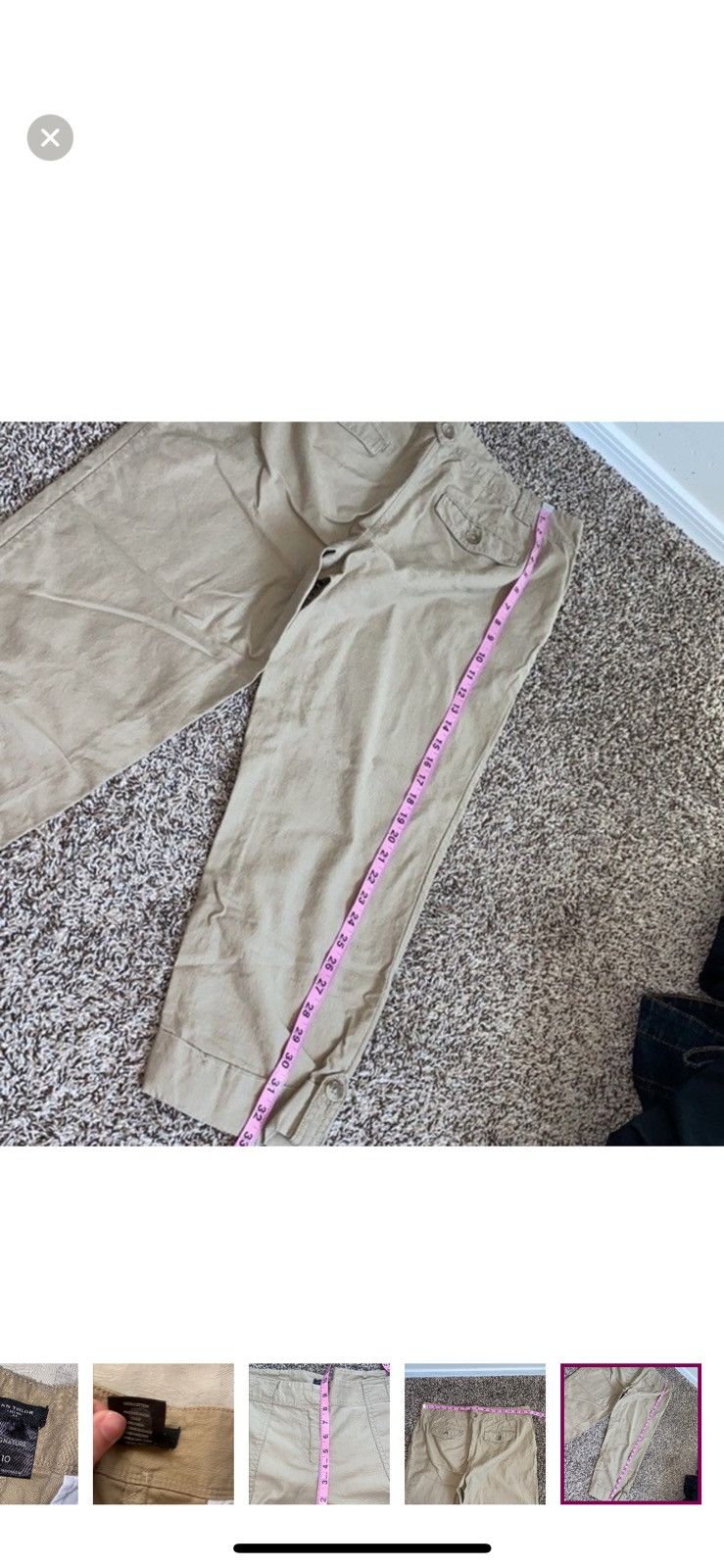 Ann Taylor Ann Taylor cropped khakis size 10 Size 32" / US 10 / IT 46 - 8 Thumbnail