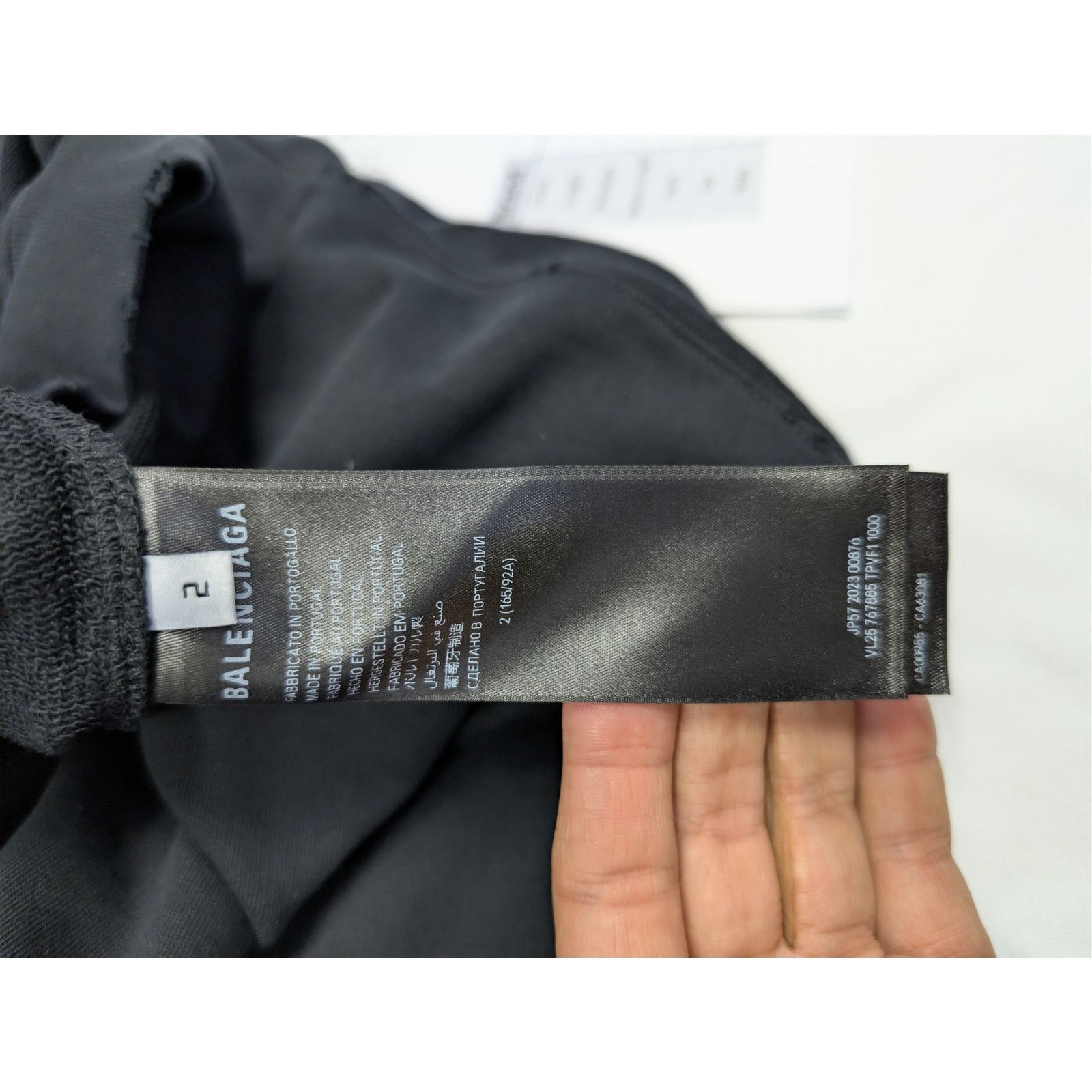 Balenciaga o1rshd1 Top League Round Hoodie in Black Size US M / EU 48-50 / 2 - 15 Thumbnail