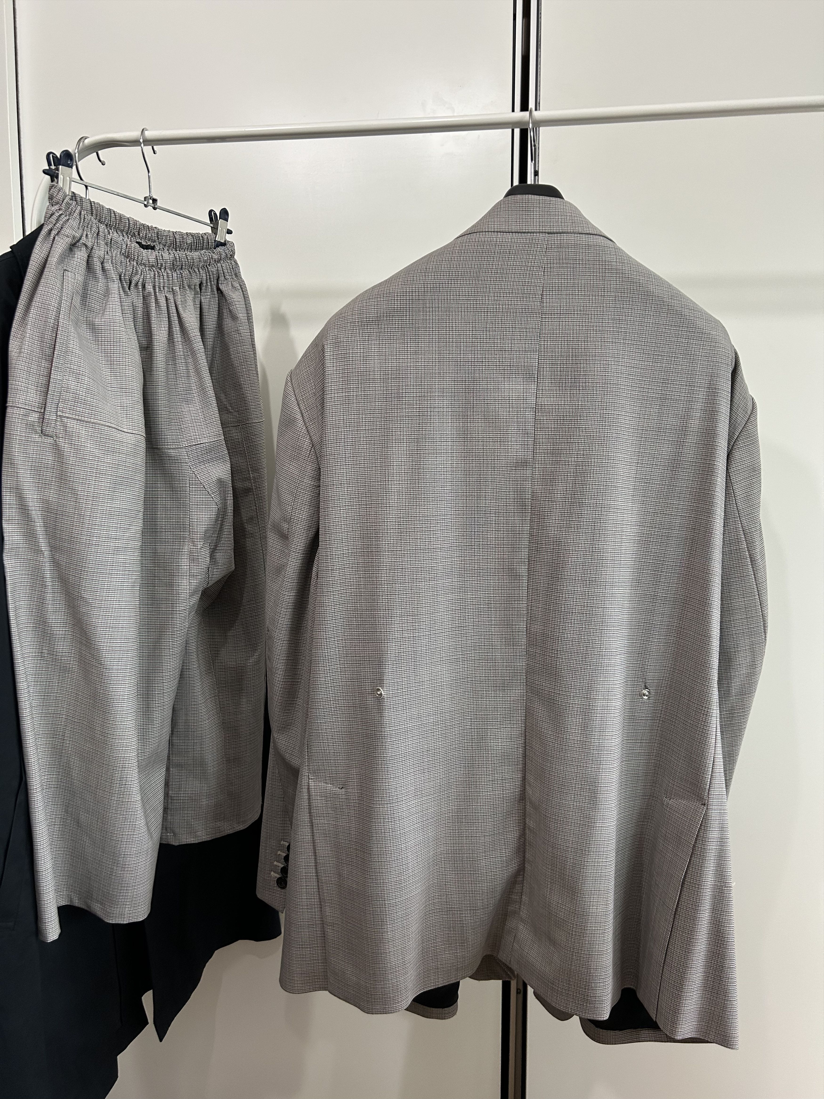 Raf Simons RAF SIMONS 18SS Gingham Check Oversized Blazer Setup Size 46L - 4 Thumbnail