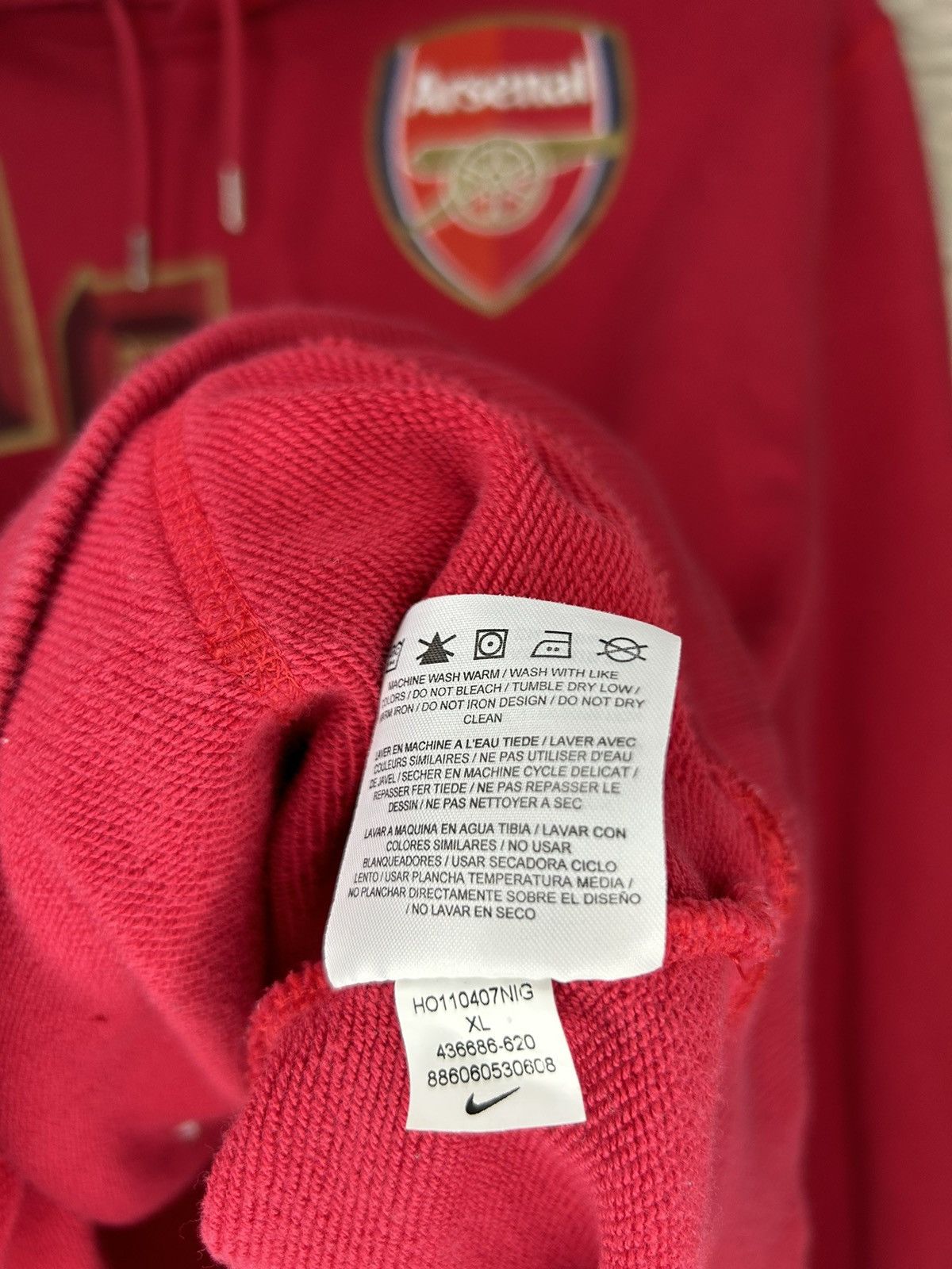 Nike Nike Arsenal FC Hoodie Size US L / EU 52-54 / 3 - 8 Thumbnail