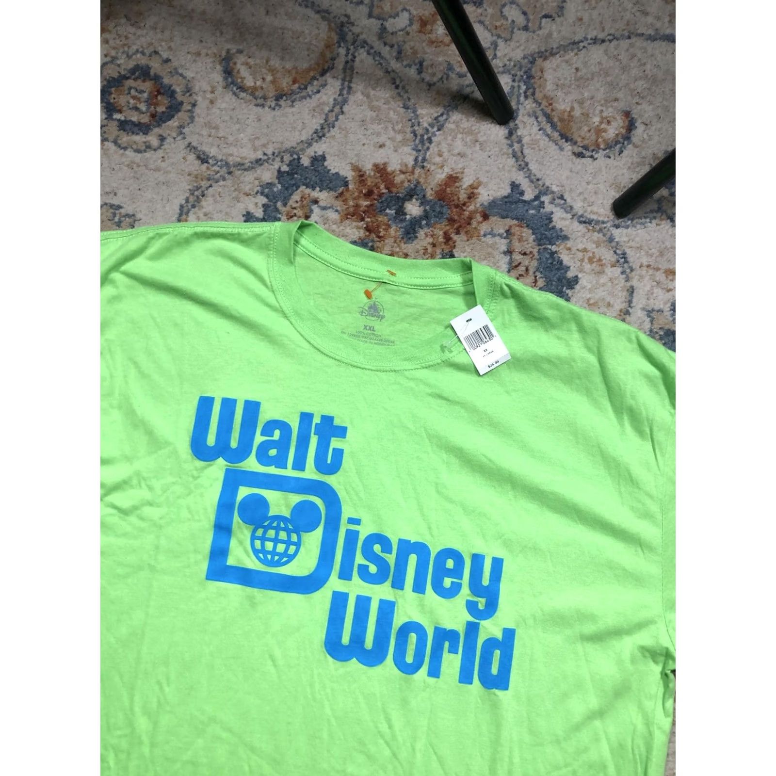 Disney VINTAGE Walt Disney World Shirt Mens 2XL Green Retro Logo Graphic Tee Disney Parks Size US XXL / EU 58 / 5 - 6 Thumbnail