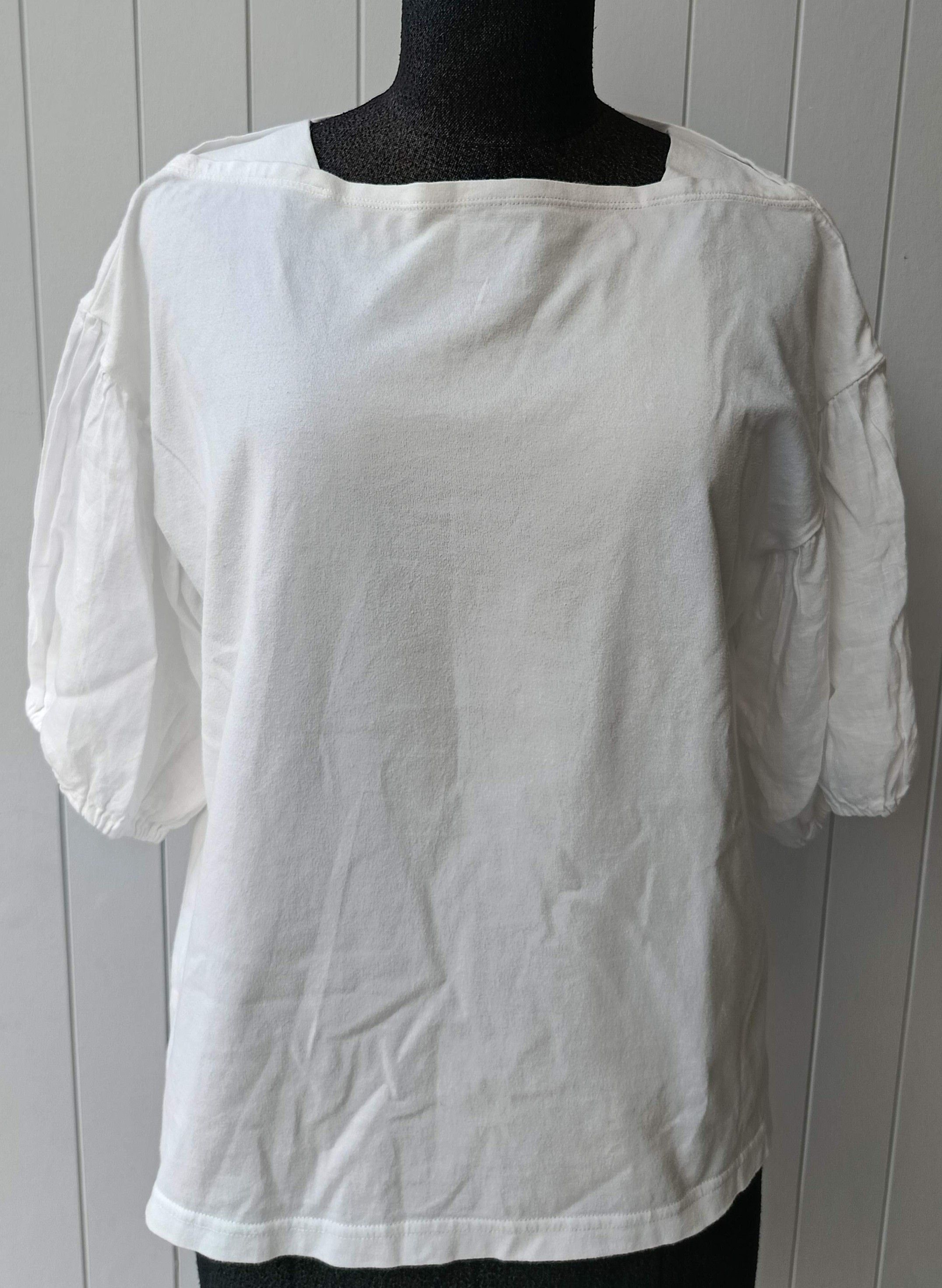 Issey Miyake × Tsumori Chisato Tsumori Chisato 2 by ISSEY MIYAKE white linen sleeve tshirt Size XS / US 0-2 / IT 36-38 - 3 Thumbnail