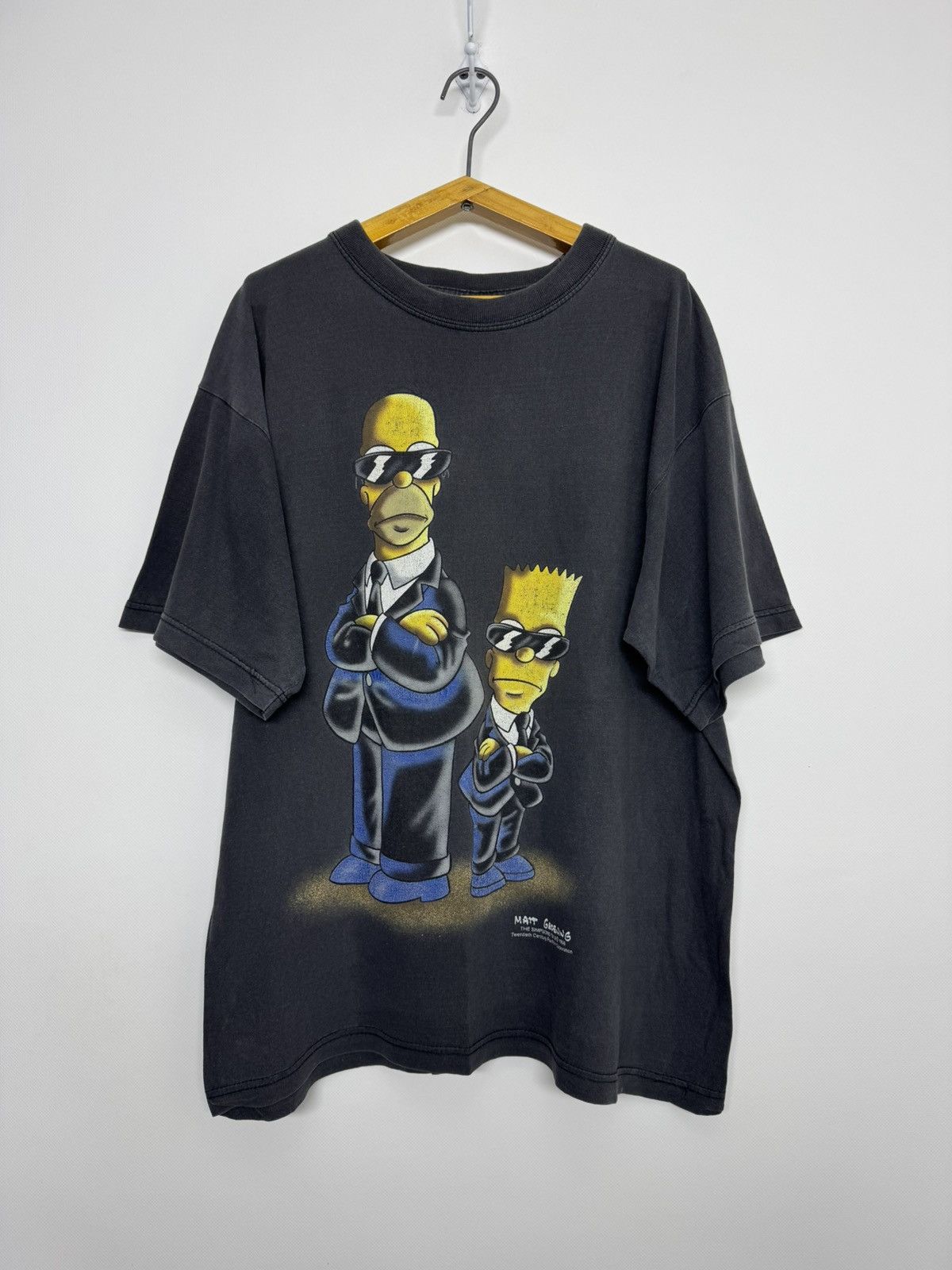 The Simpsons Vintage the Simpsons t-shirt Men in Black MIB Size US L / EU 52-54 / 3 - 3 Thumbnail