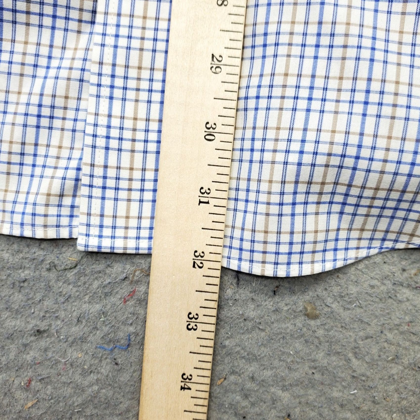 Jos. A. Bank Jos. A. Bank Dress Shirt Men 15.5 Multi Check Tailored Fit Long Sleeve Button Up Shirt Size 42R - 4 Thumbnail