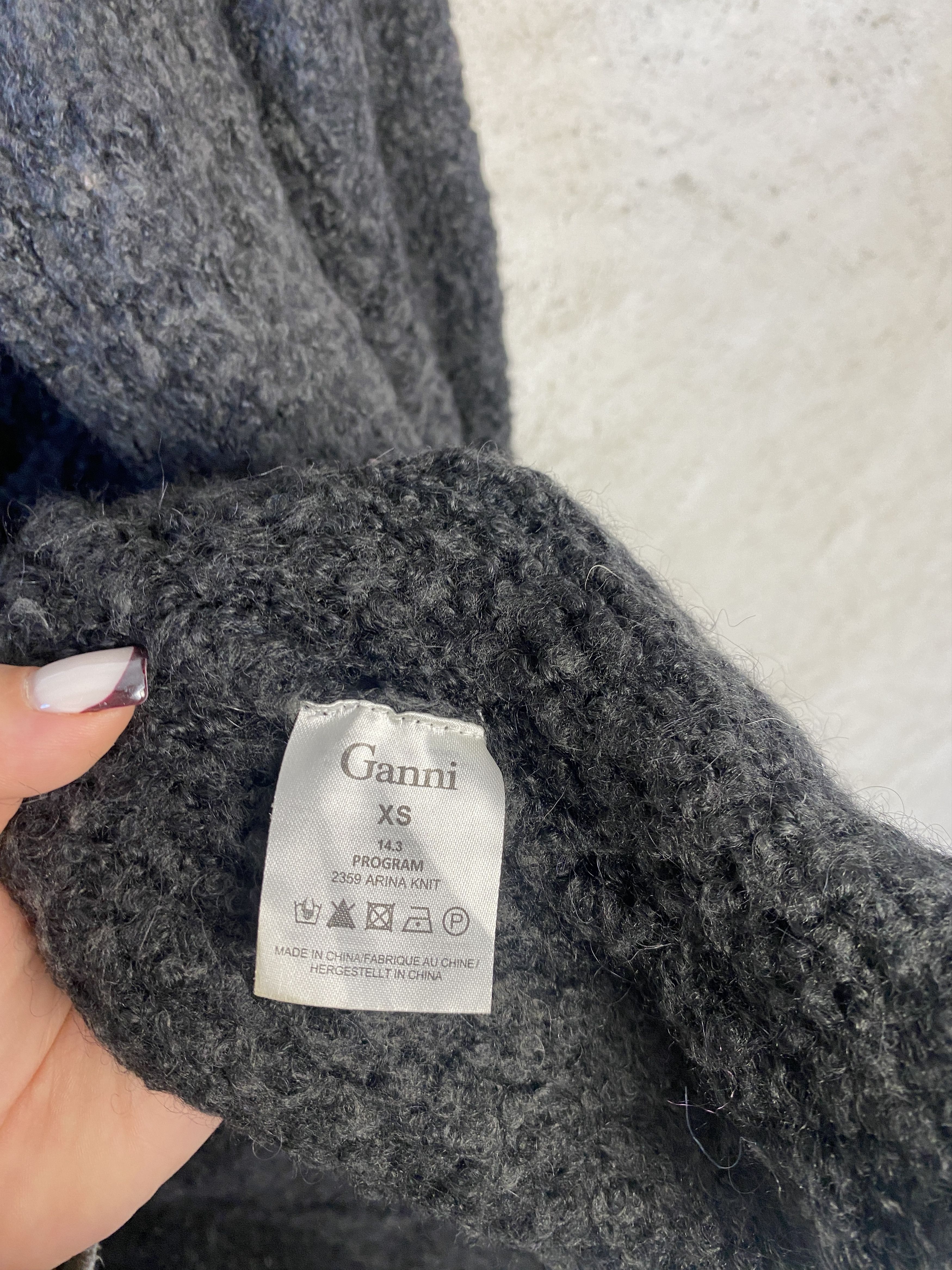 Ganni Ganni Arina Knit wool cardigan sweater knitwear Size XS / US 0-2 / IT 36-38 - 4 Thumbnail