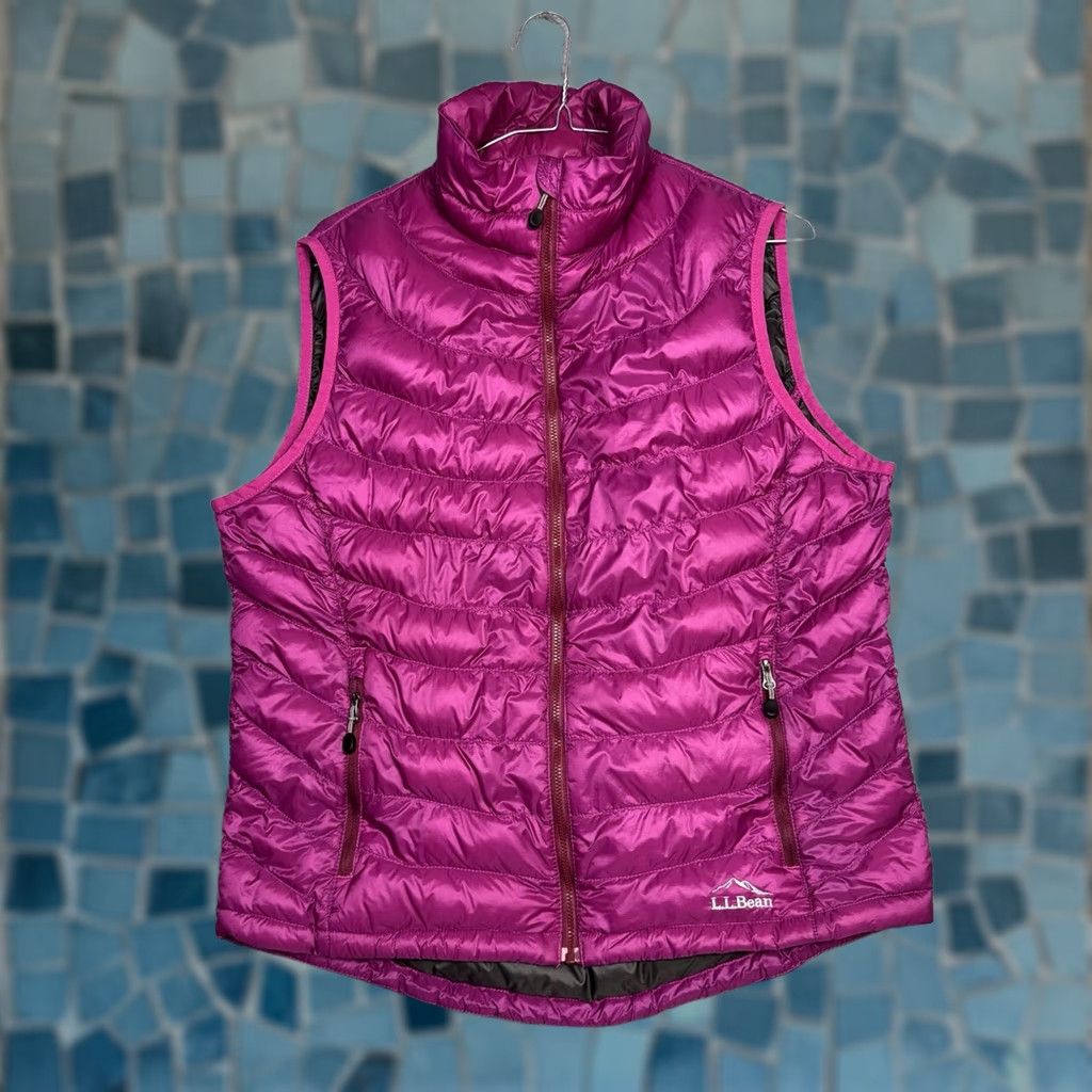 Vintage LL Bean Vest Women's M Ultralight 850 Down Quilted Puffer DownTek Ripstop 287288 Size M / US 6-8 / IT 42-44 - 1 Thumbnail