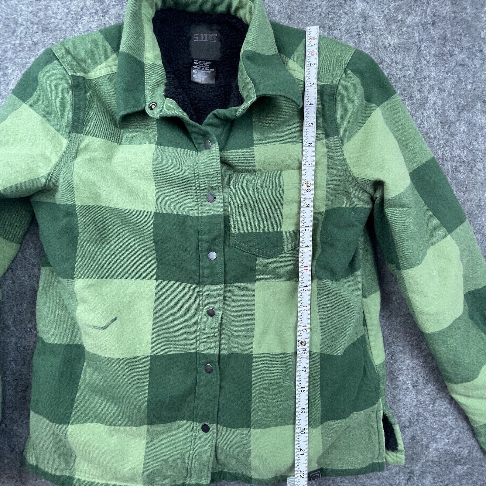 5.11 5.11 Tactical Flannel Jacket XS Plaid Sherpa Fleece Shacket Size XS / US 0-2 / IT 36-38 - 7 Thumbnail
