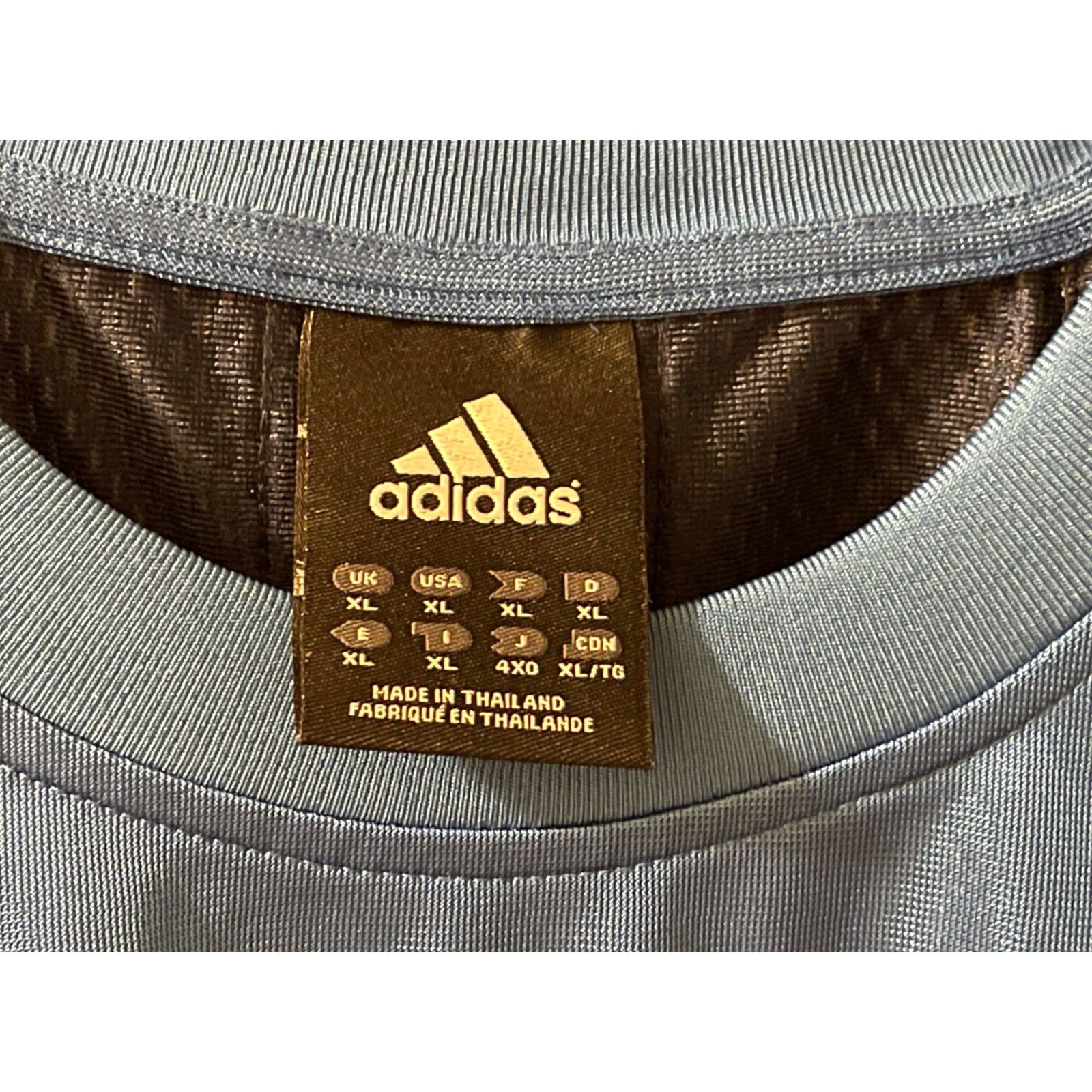 Adidas ADIDAS Basketball Jersey Sleeveless Tank Blue XL Men Shaped Knit Breathable Lightweight Activewear Size US XL / EU 56 / 4 - 3 Thumbnail