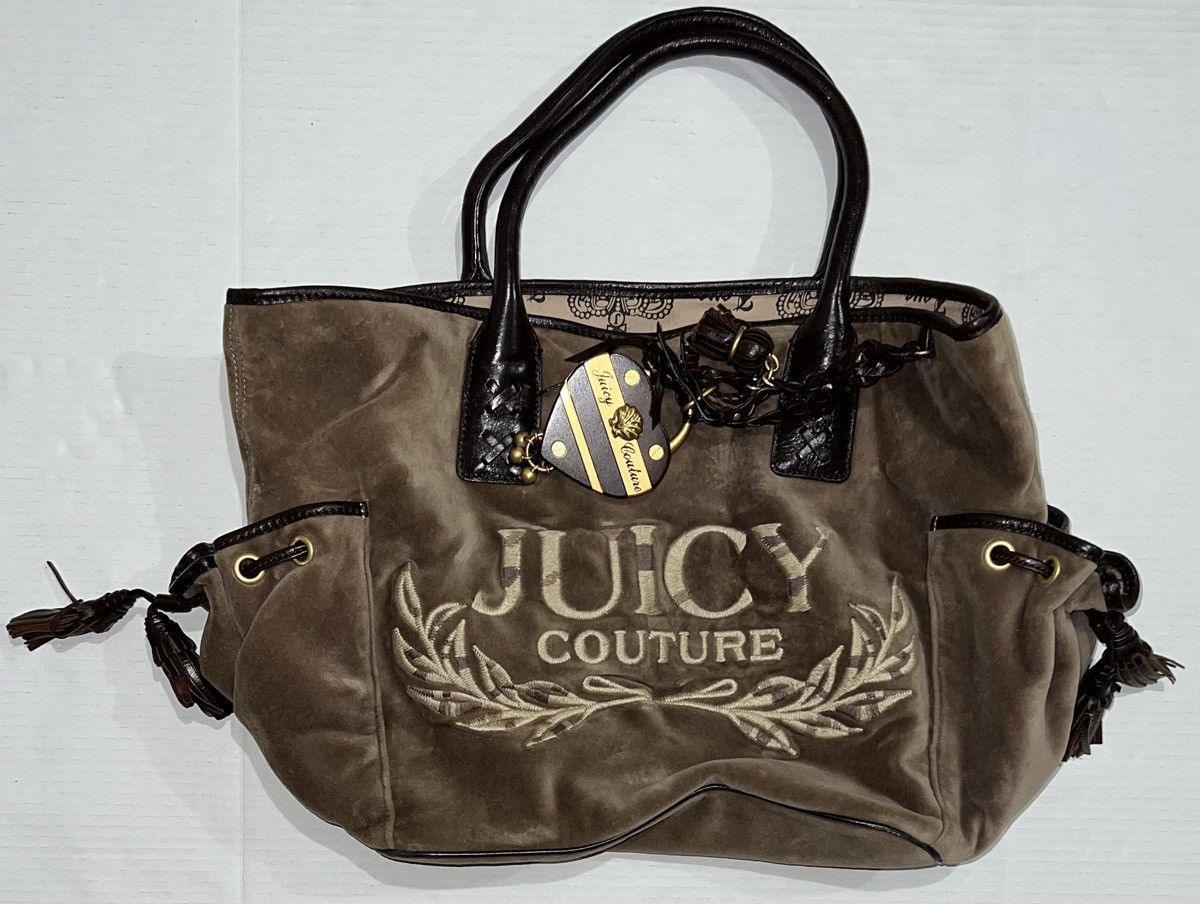 Juicy Couture Vintage Juicy Couture Handbag PurseTote Brown Velour Bag Y2k Size ONE SIZE - 1 Thumbnail