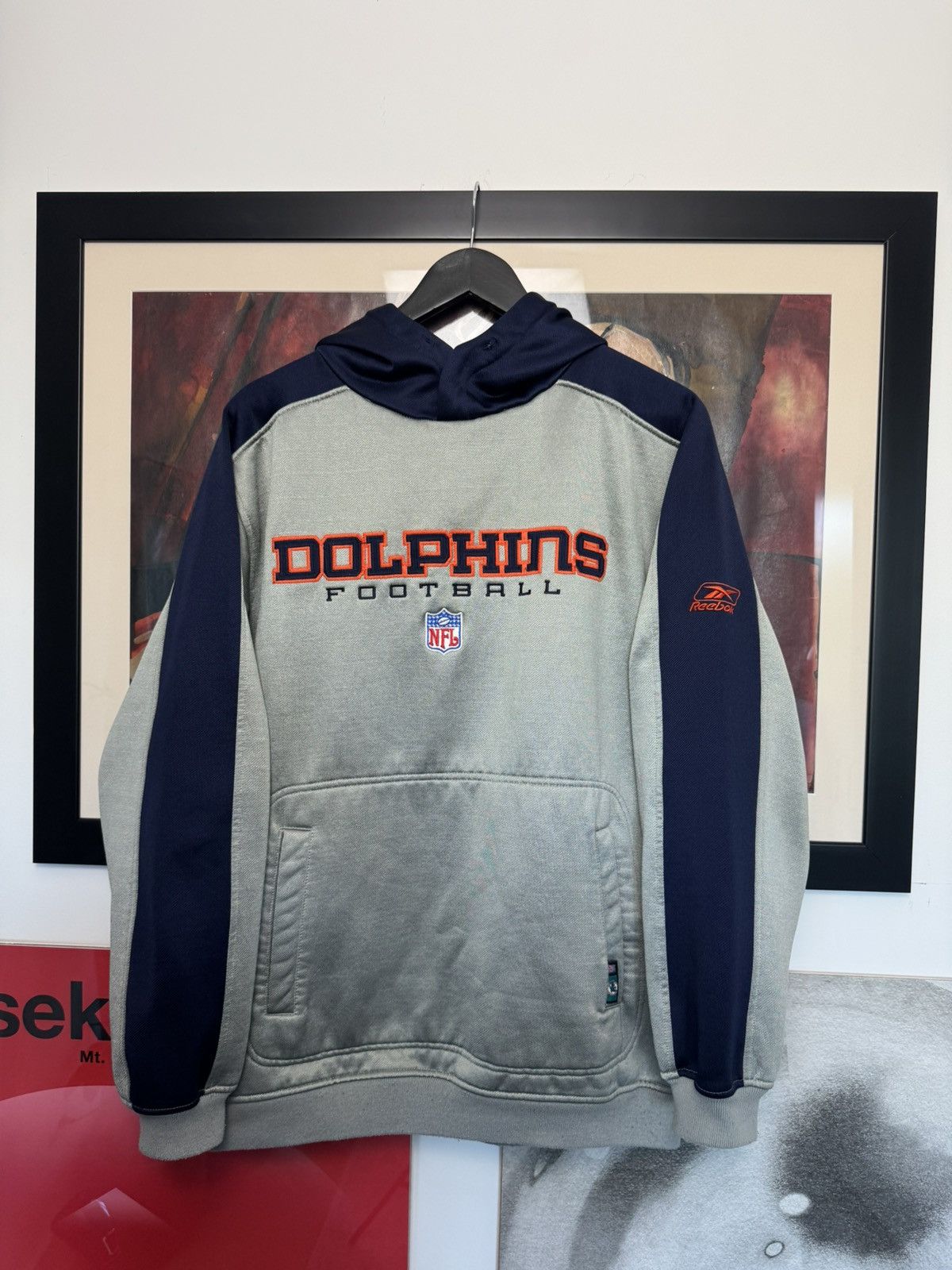 Reebok Reebok x Miami Dolphins Spellout Hoodie NFL Team Football Size US M / EU 48-50 / 2 - 1 Thumbnail
