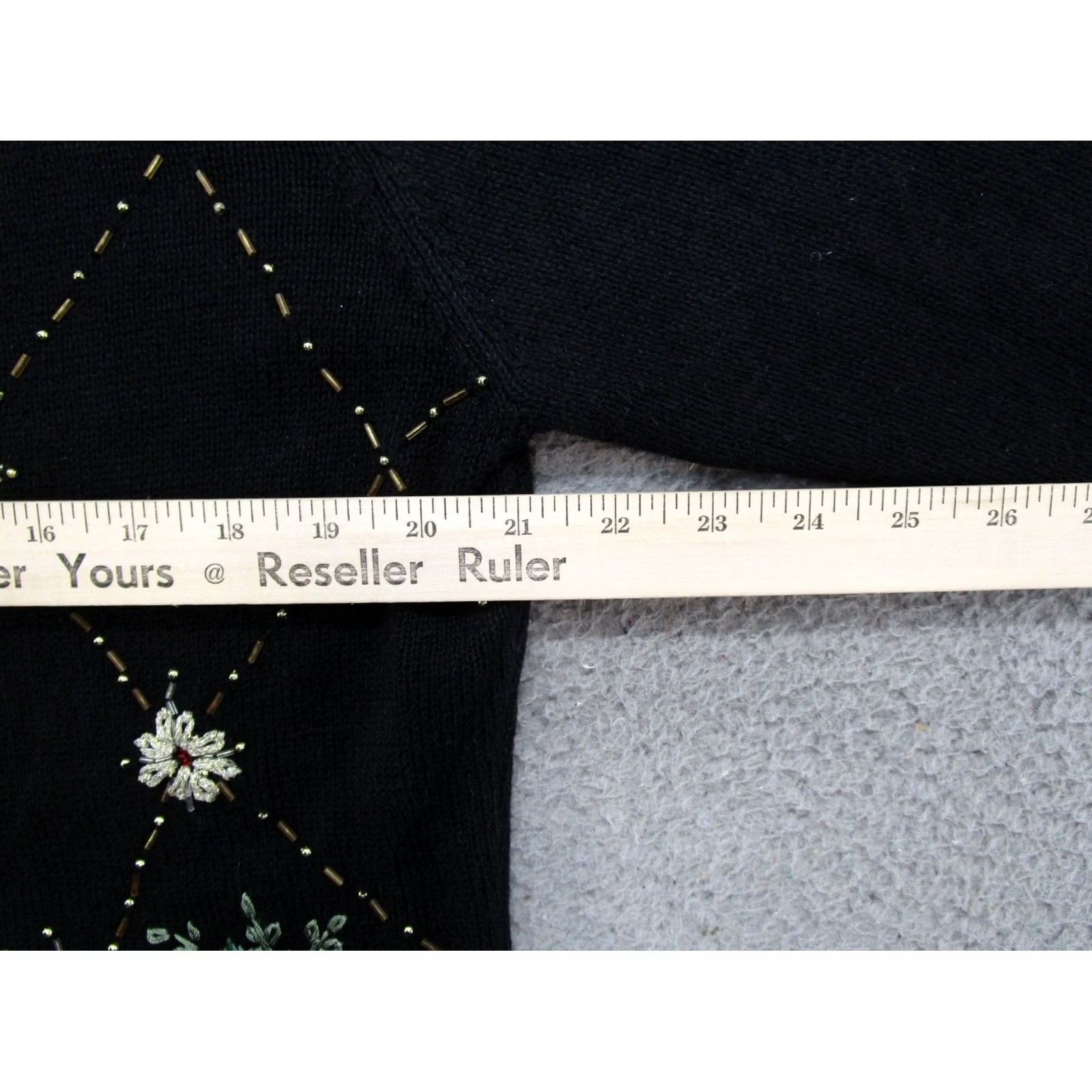 Vintage VTG Y2K 2004 Heirloom Collectibles Holiday Christmas Cardigan Zip Size PL Read Sweater Women Black Cardigan Christmas 2004 Womens PL Size L / US 10 / IT 46 - 5 Thumbnail